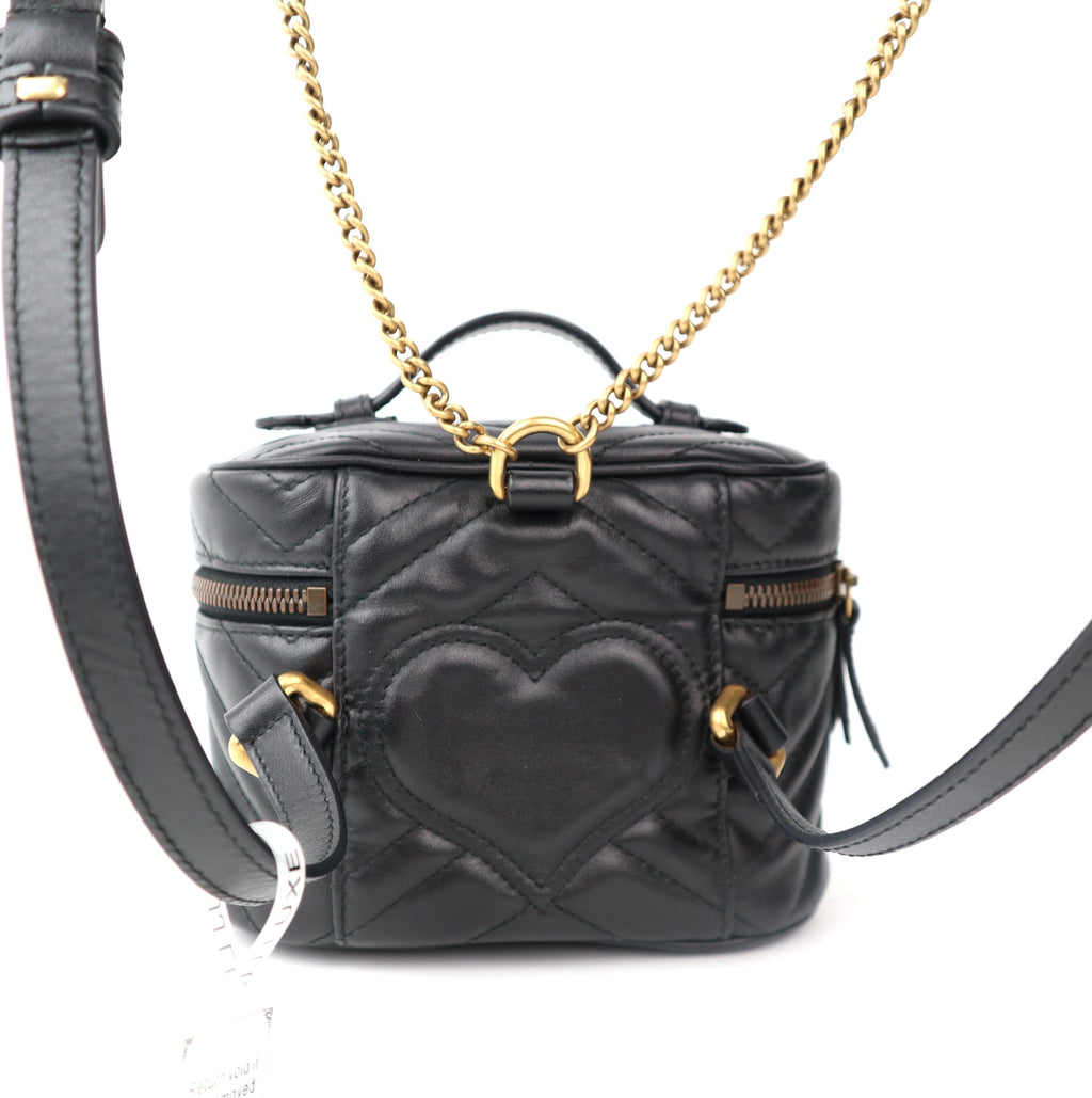 C1215 Gucci  GG Marmont Vanity Matelasse Leather Mini backpack-Pre Owned