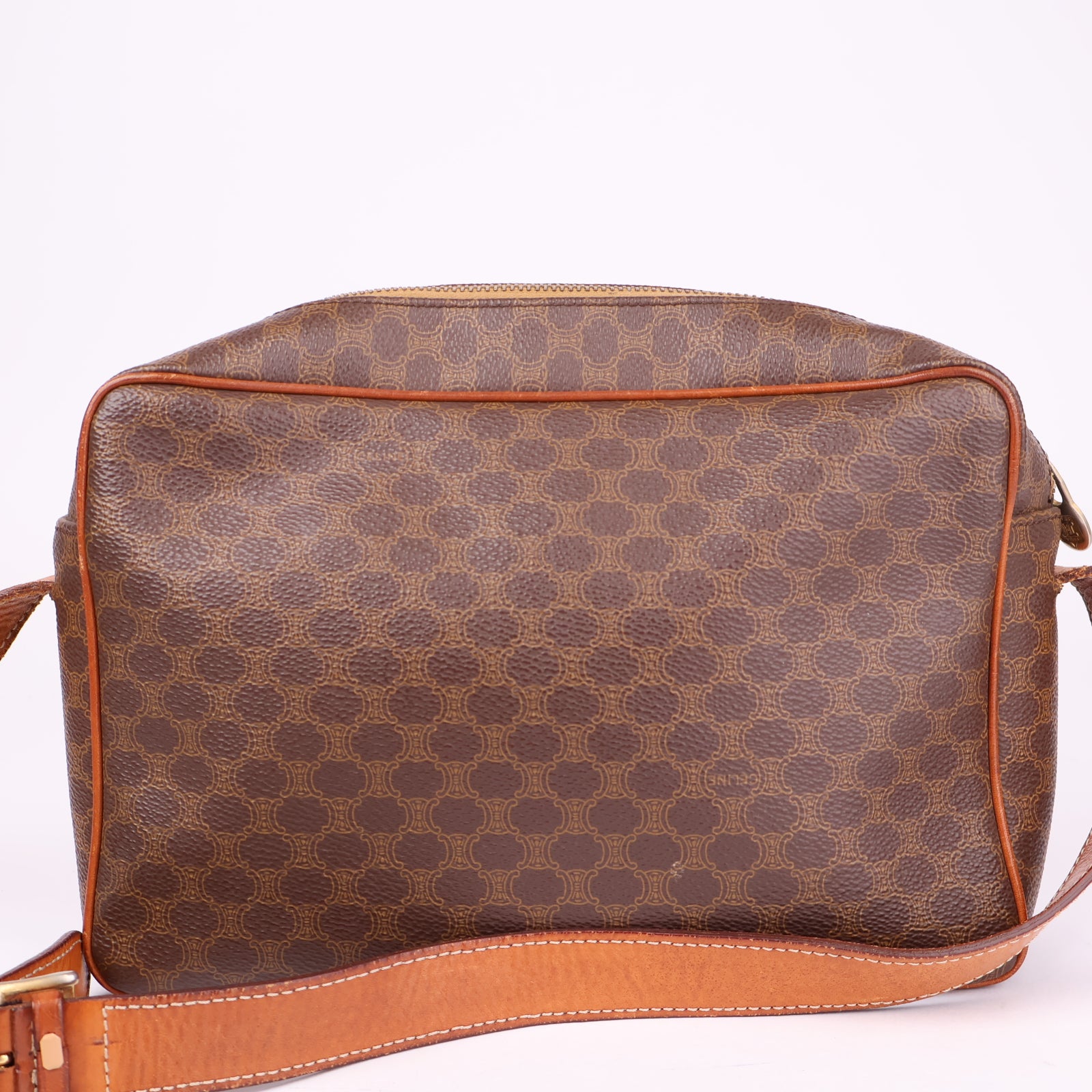 J1131 CELINE Macadam Canvas Shoulder Bag- Pre Owned