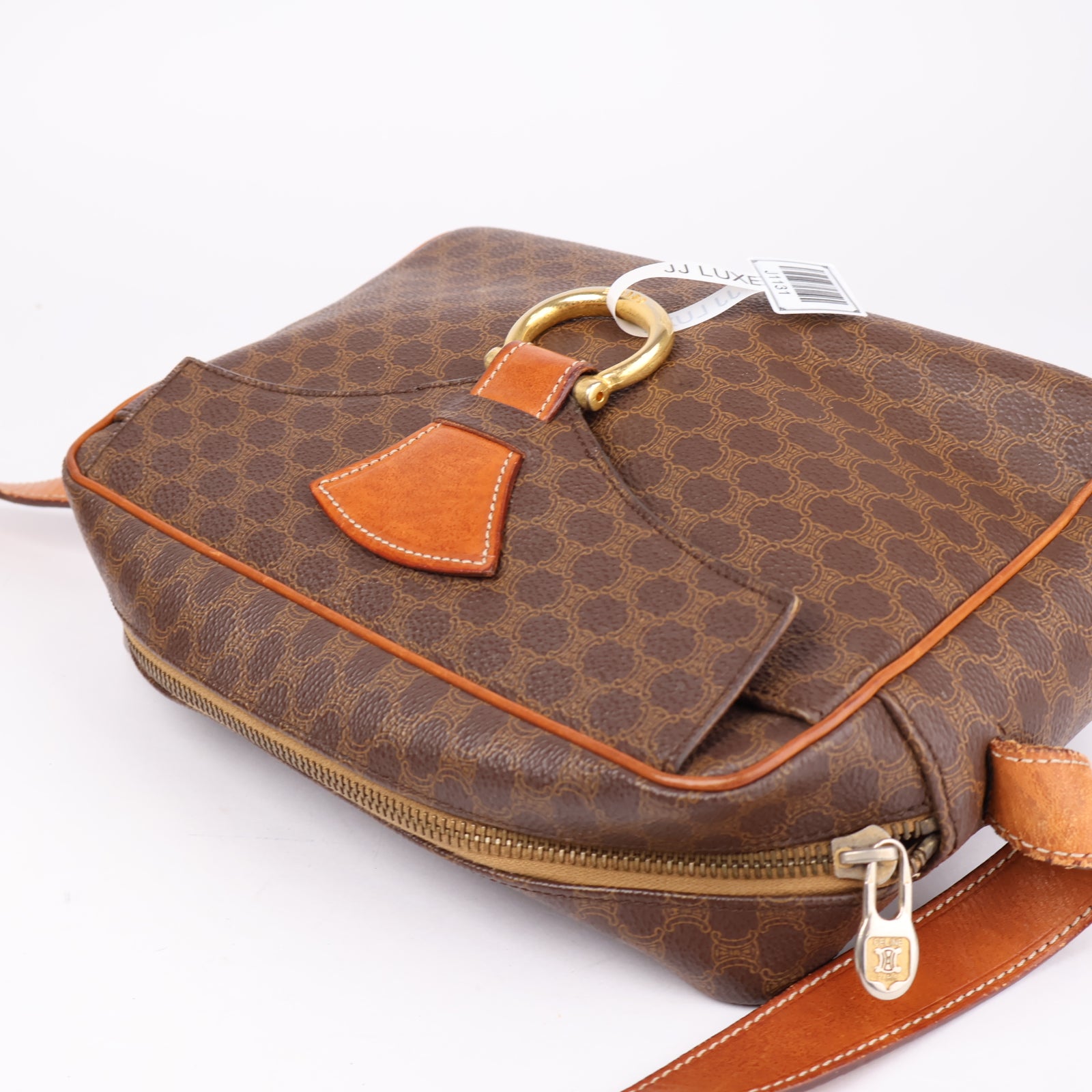 J1131 CELINE Macadam Canvas Shoulder Bag- Pre Owned