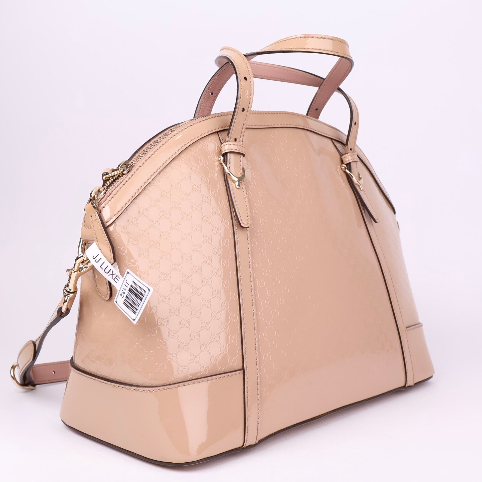 J1132 Gucci Nice Microgucci Tote Bag in Beige Brown- Pre Owned