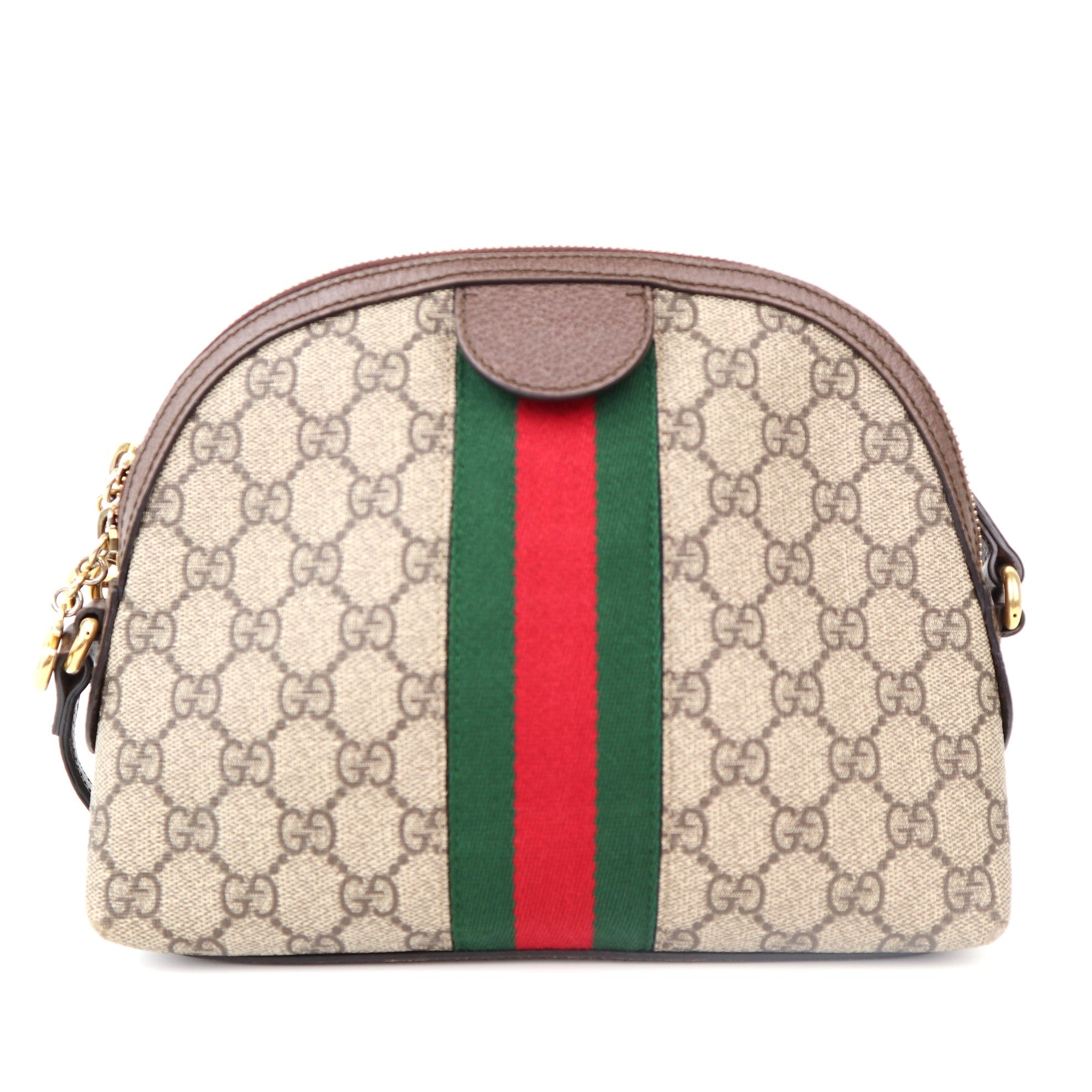 C1216 Gucci GG Supreme Ophidia Small Rounded Top Shoulder Bag-Pre Owned