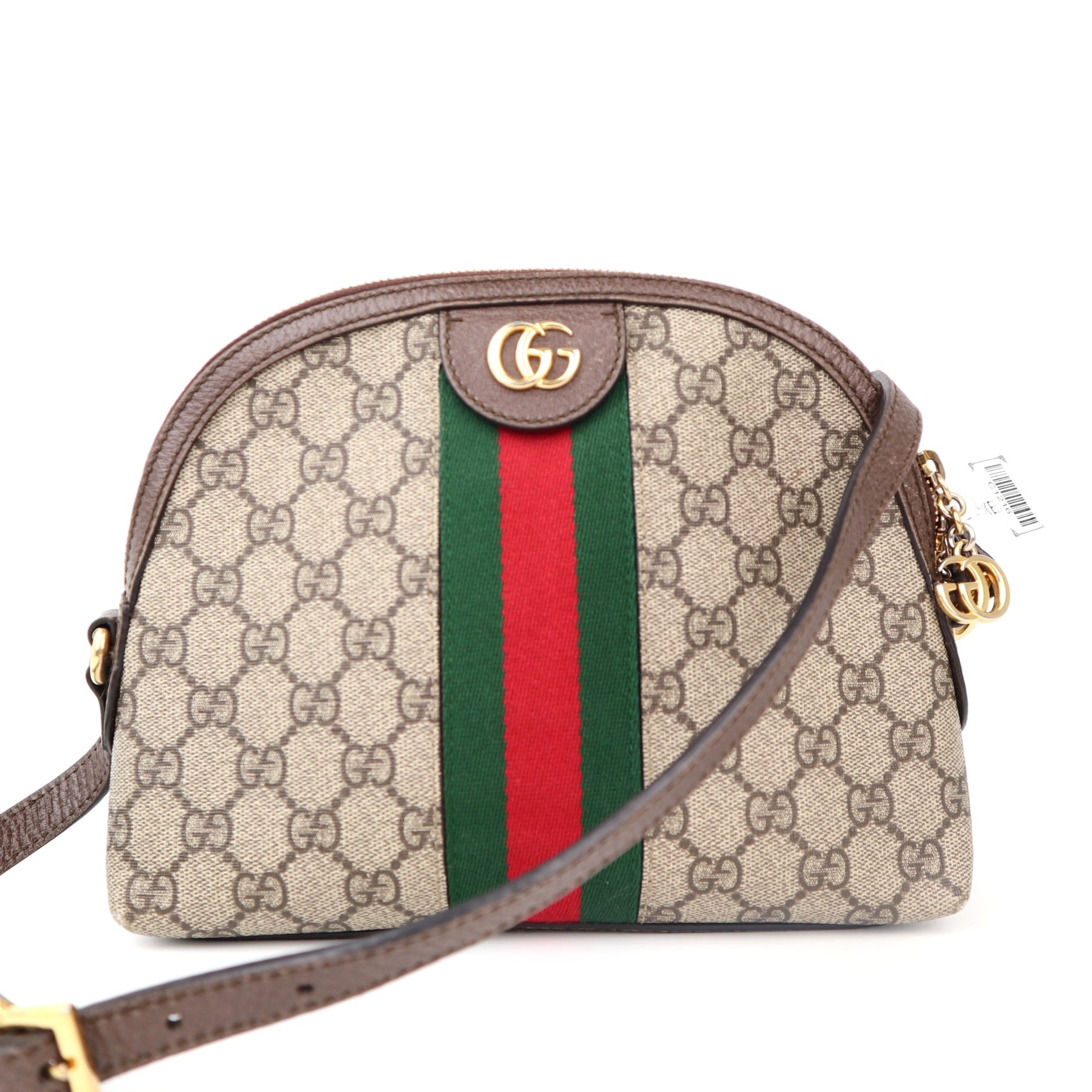 C1216 Gucci GG Supreme Ophidia Small Rounded Top Shoulder Bag-Pre Owned