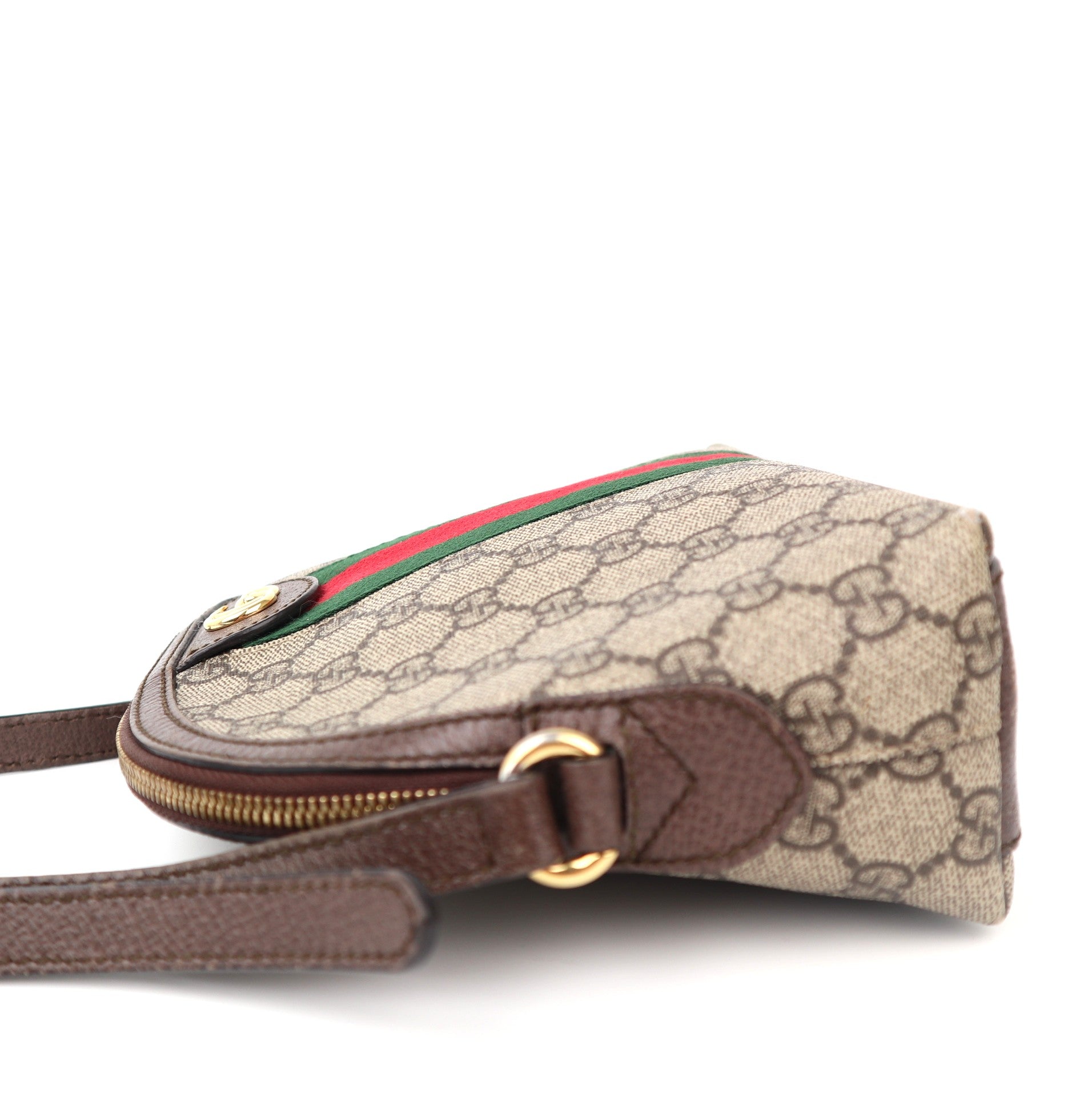 C1216 Gucci GG Supreme Ophidia Small Rounded Top Shoulder Bag-Pre Owned