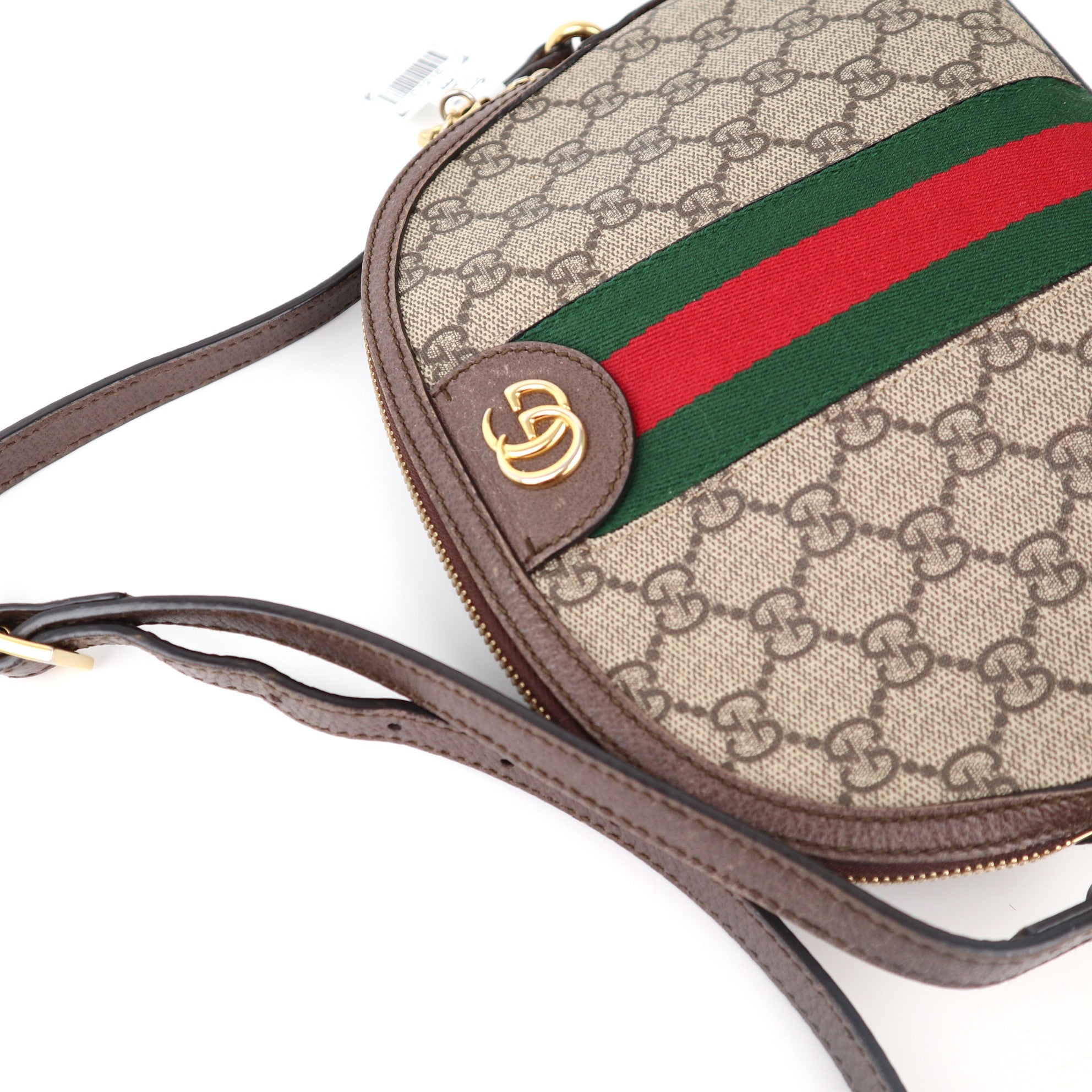 C1216 Gucci GG Supreme Ophidia Small Rounded Top Shoulder Bag-Pre Owned
