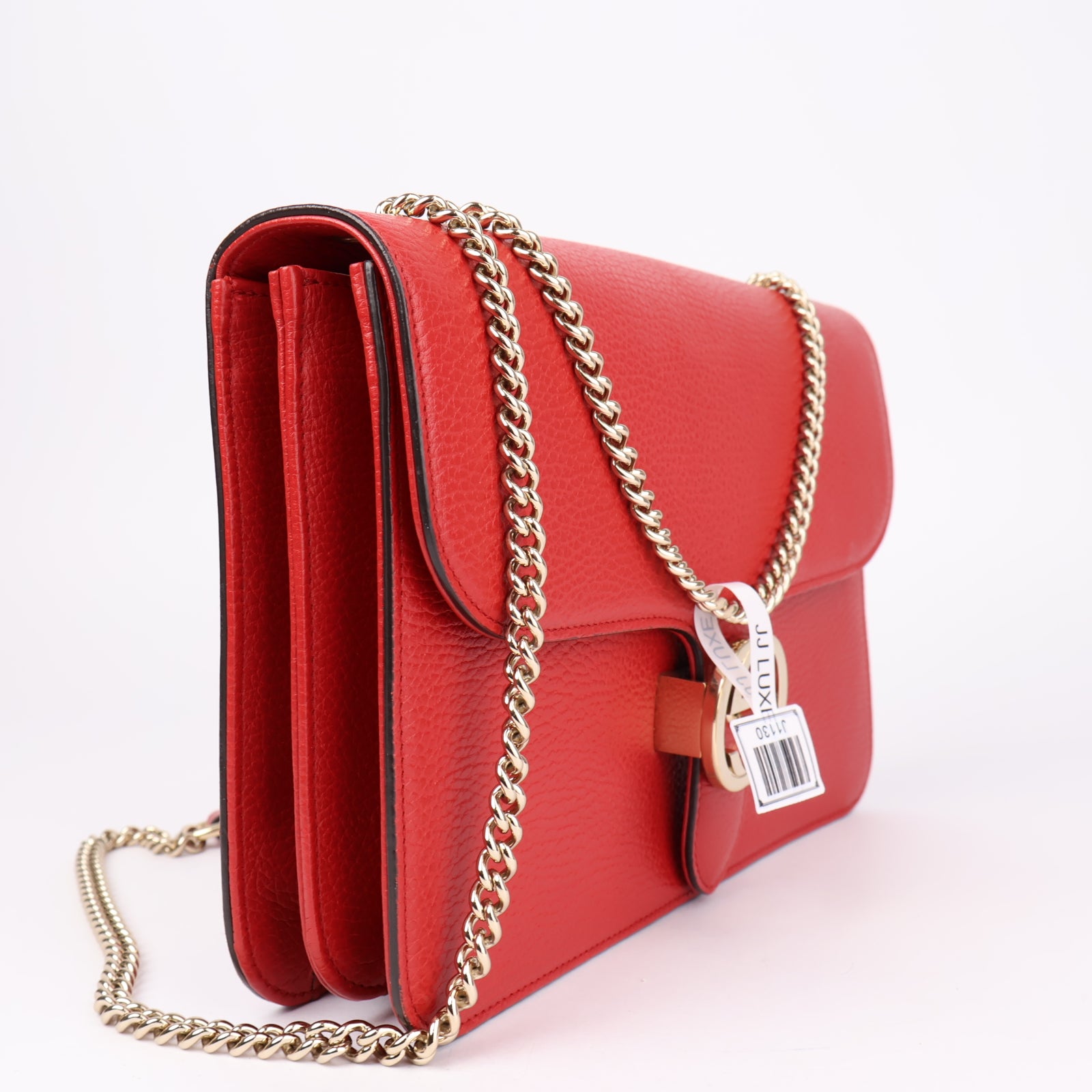 J1130 Gucci Dollar Calfskin Interlocking G Shoulder Bag- Pre Owned