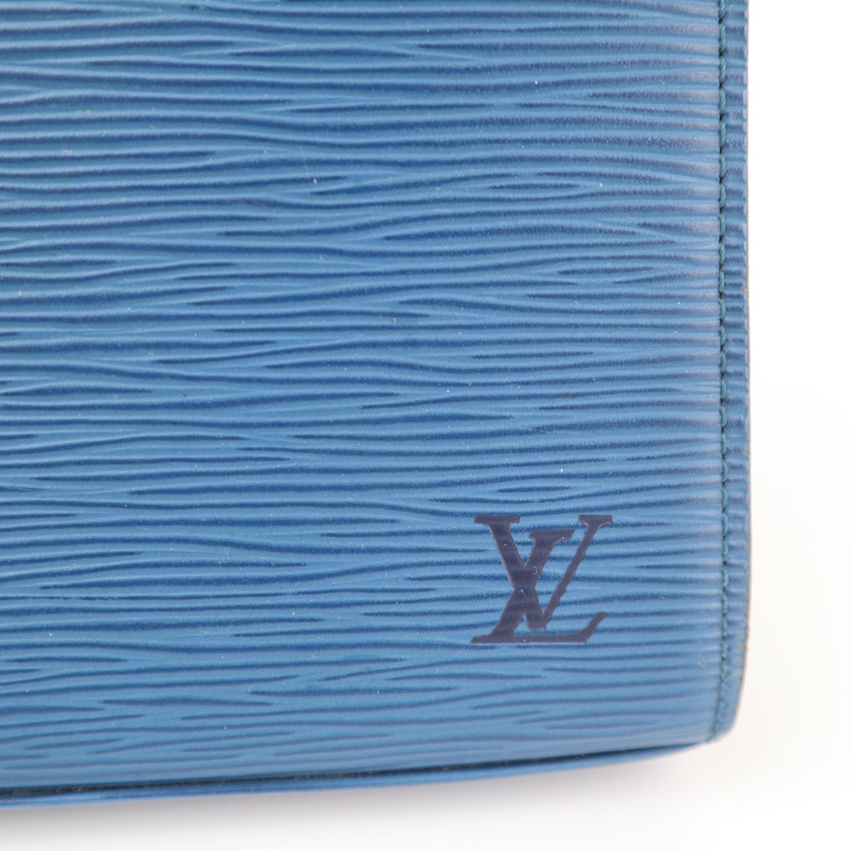 C2697 Louis Vuitton Top Handle Bag Epi Segur PM Blue | Pre-Owned Very Good Blue Epi Leather