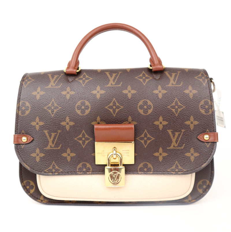 C1217 Louis Vuitton Creme Monogram Canvas and Leather Vaugirard Bag-Pre Owned