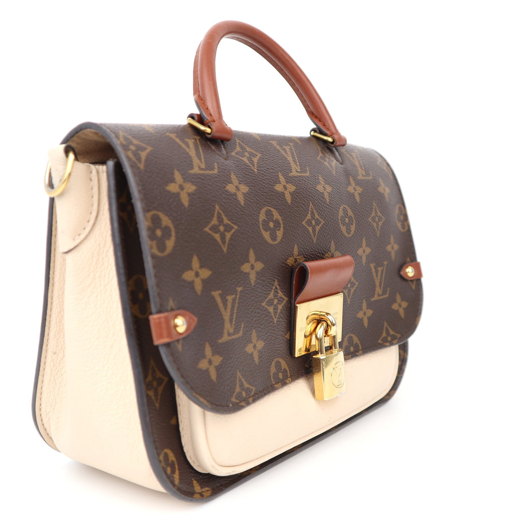 C1217 Louis Vuitton Creme Monogram Canvas and Leather Vaugirard Bag-Pre Owned
