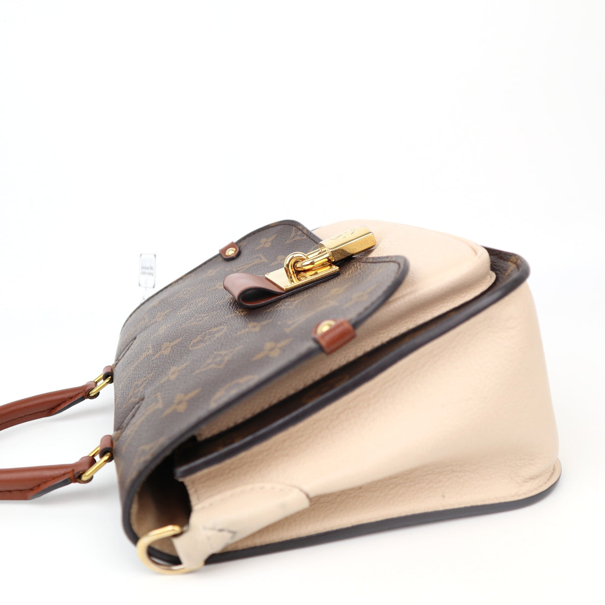C1217 Louis Vuitton Creme Monogram Canvas and Leather Vaugirard Bag-Pre Owned