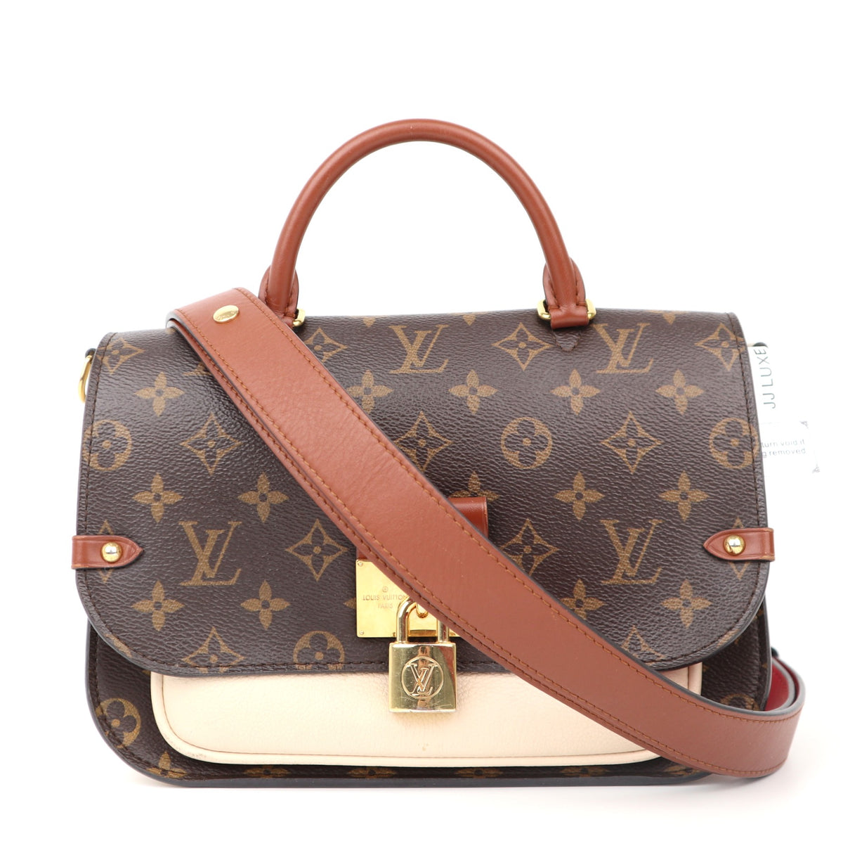 C1217 Louis Vuitton Creme Monogram Canvas and Leather Vaugirard Bag-Pre Owned