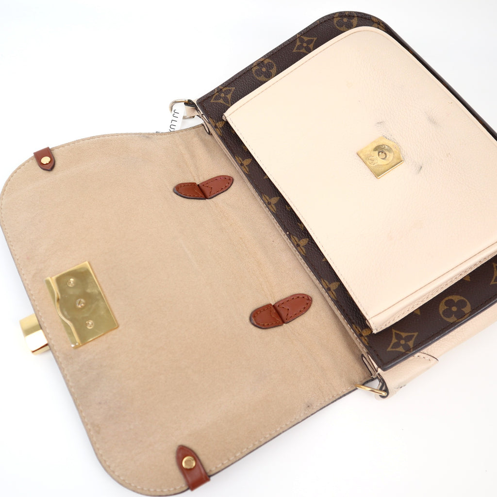 C1217 Louis Vuitton Creme Monogram Canvas and Leather Vaugirard Bag-Pre Owned