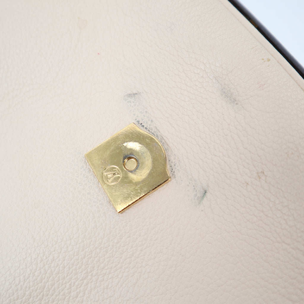 C1217 Louis Vuitton Creme Monogram Canvas and Leather Vaugirard Bag-Pre Owned
