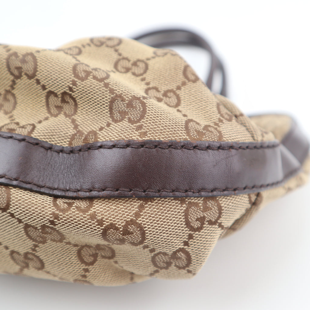 C2700 Gucci Shoulder Bag GG Canvas Scarlett Tote Bag | Pre-Owned Very Good Brown Canvas GG
