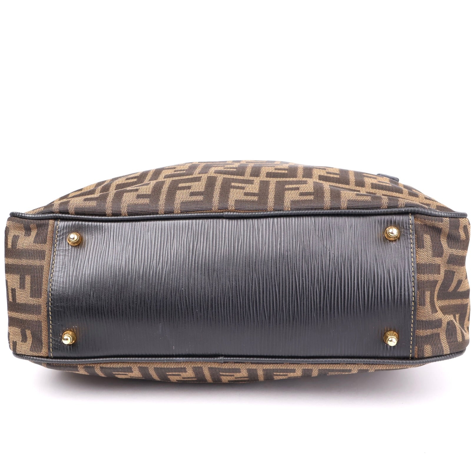 J1104 Fendi Zucca FF Top Handle Bag Vintage- Pre Owned