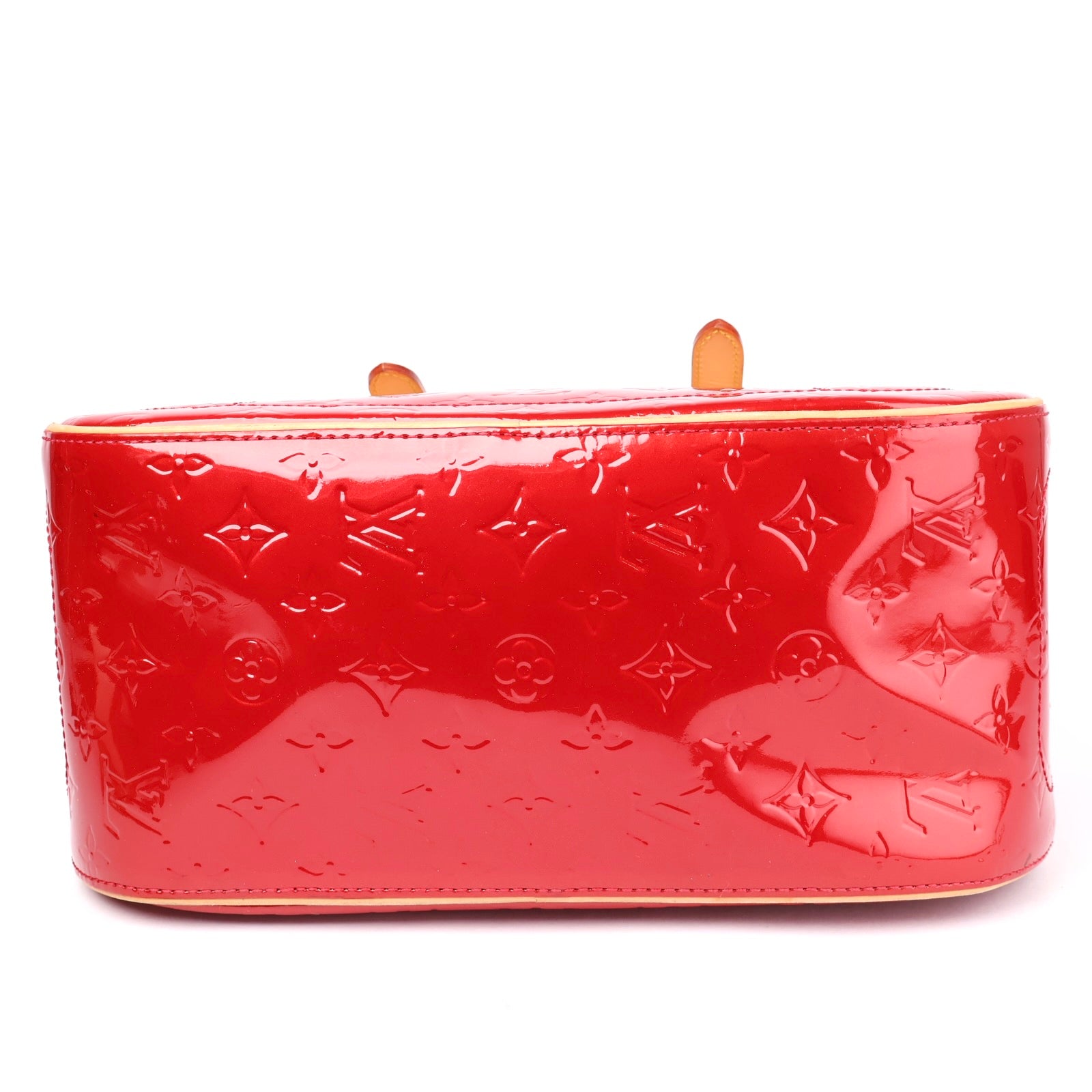 J1102 Louis Vuitton Summit Drive Monogram Vernis Handbag Red- Pre Owned