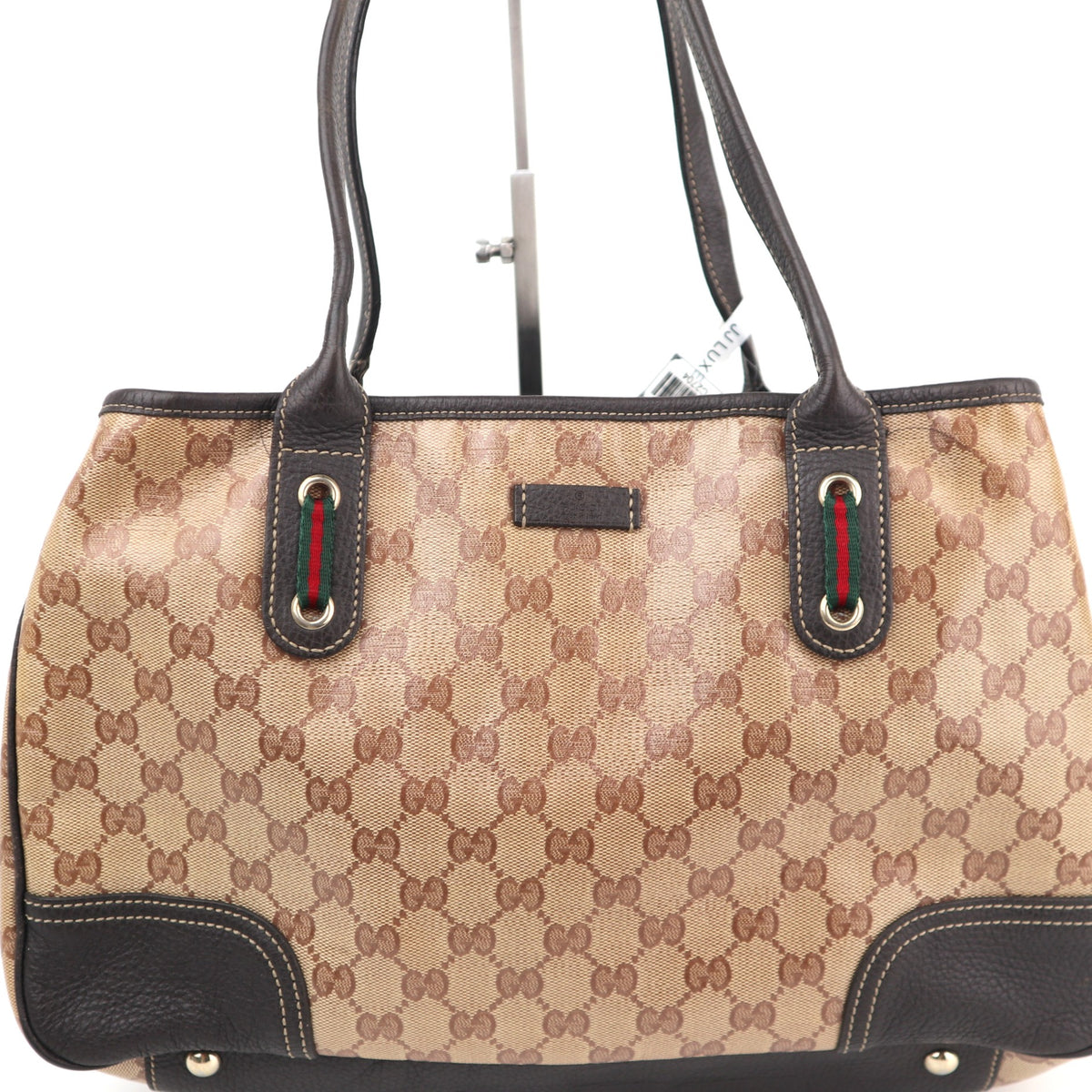 C2704 Gucci Tote Bag Vintage GG Canvas Princy Tote Bag | Pre-Owned Very Good Brown Canvas GG