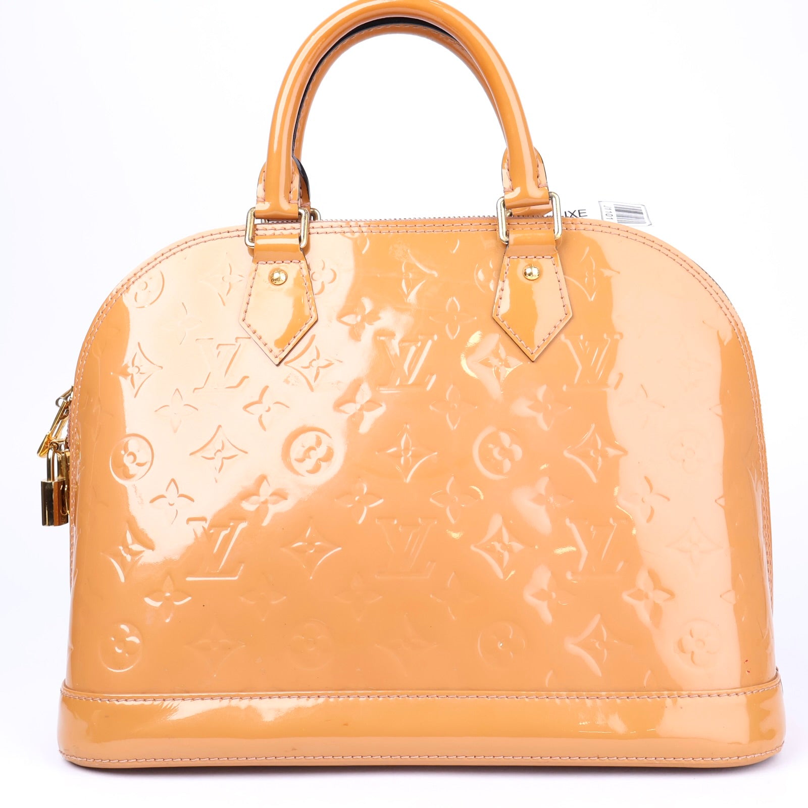J1101 Louis Vuitton Brown Monogram Vernis Alma PM Bag- Pre Owned