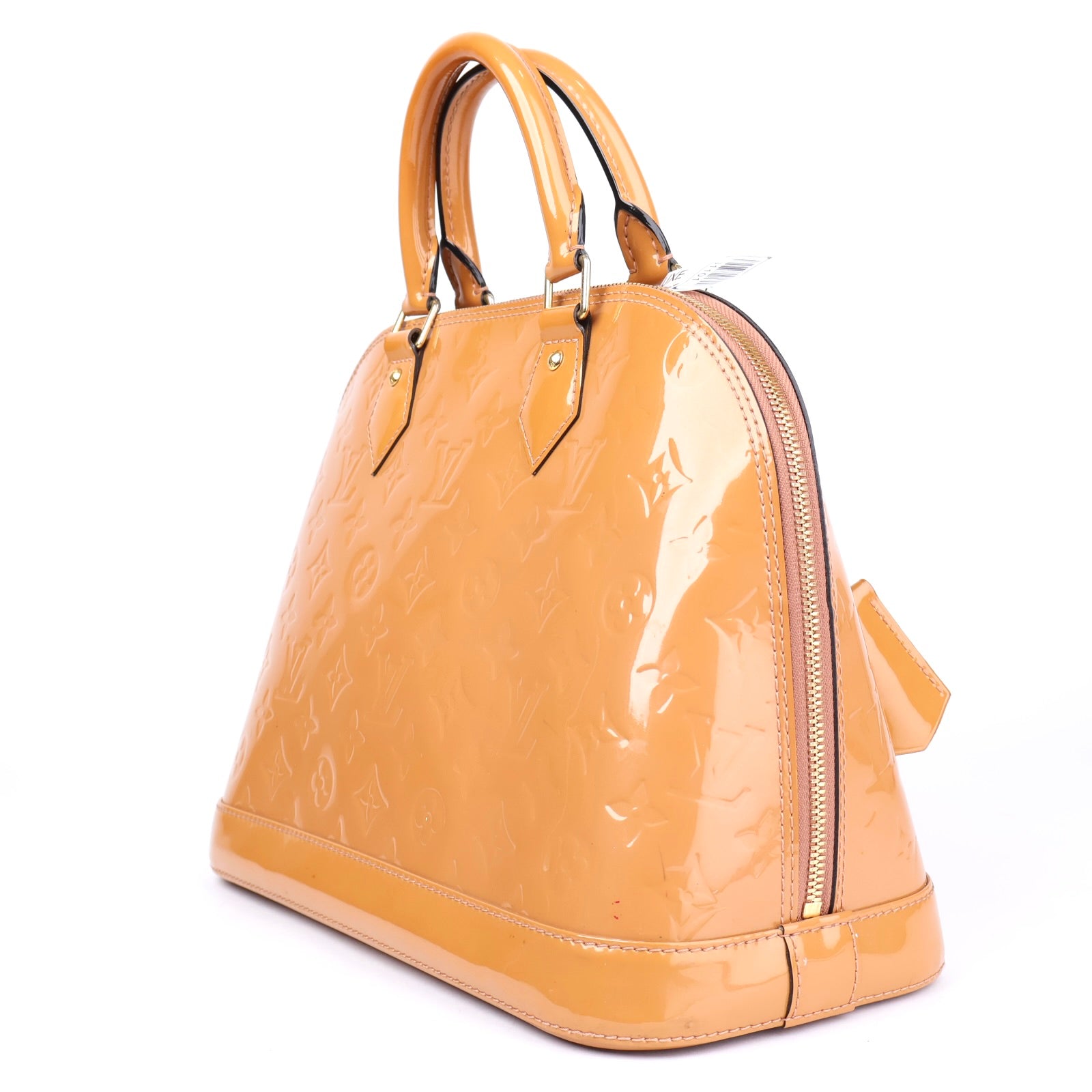 J1101 Louis Vuitton Brown Monogram Vernis Alma PM Bag- Pre Owned