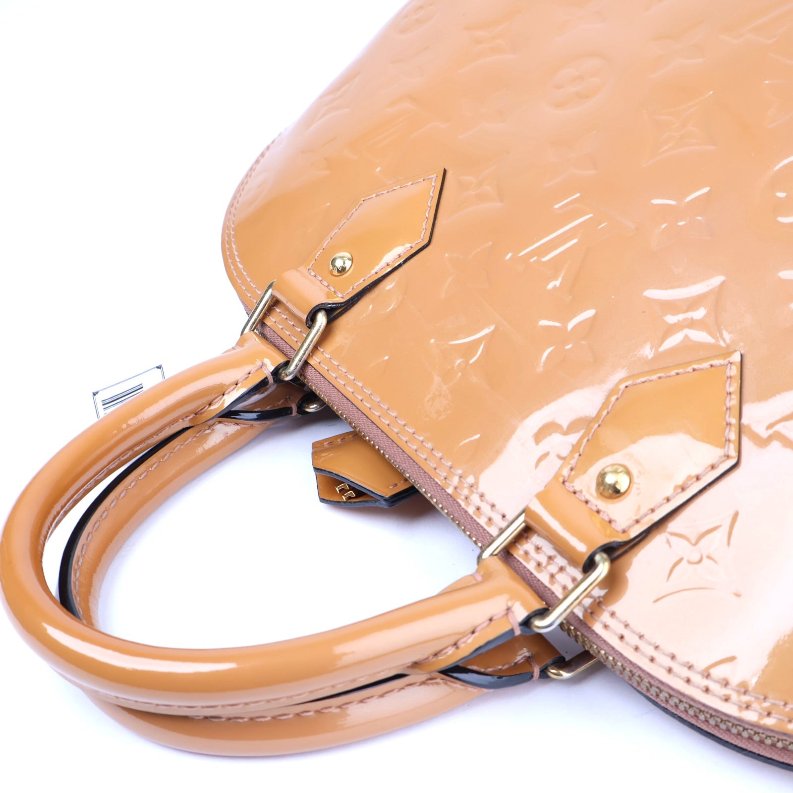 J1101 Louis Vuitton Brown Monogram Vernis Alma PM Bag- Pre Owned
