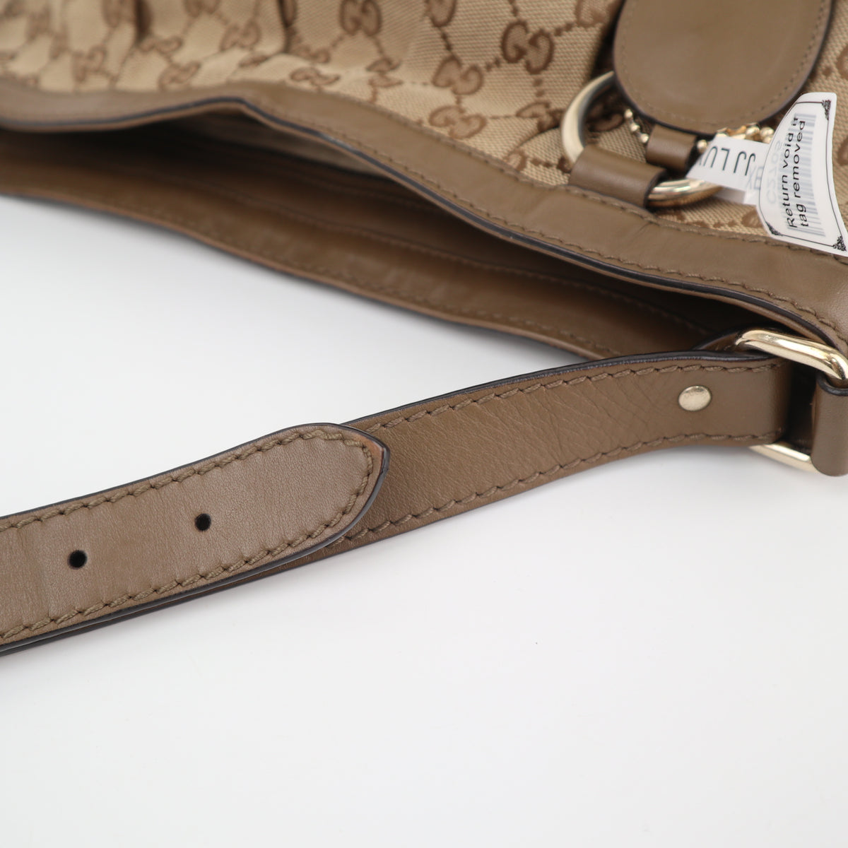 C2705 Gucci Tote Bag GG Canvas Sukey Shoulder Bag | Pre-Owned Very Good Brown Canvas GG