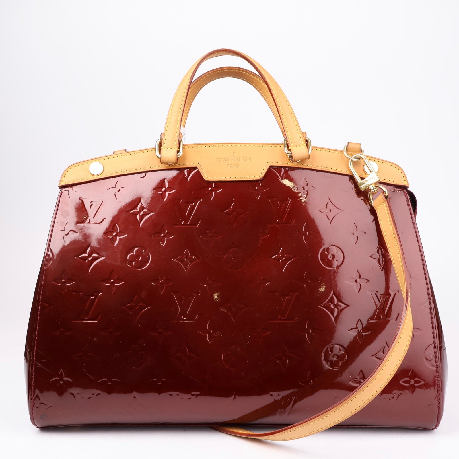 J1096 Louis Vuitton Morado Monogram Vernis Brea Bag- Pre Owned
