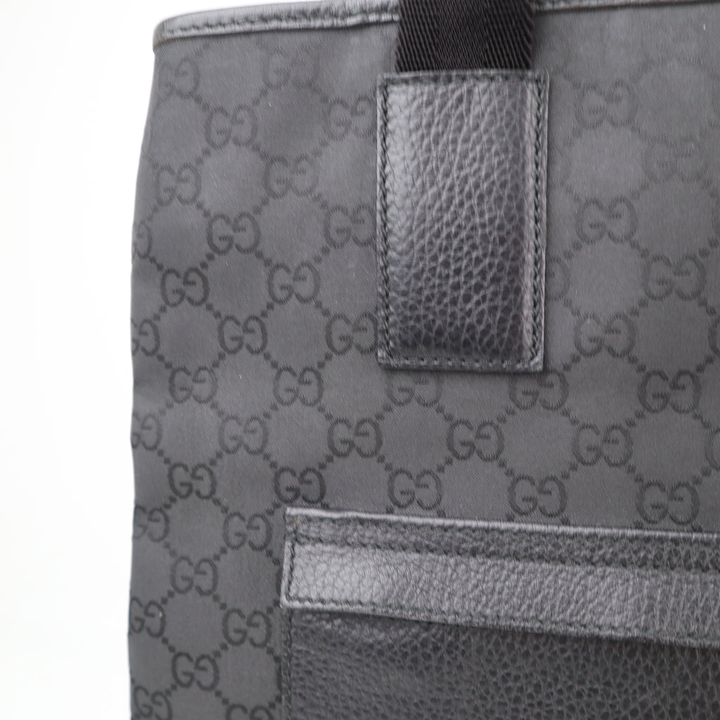 C2706 Gucci Tote Bag GG Denim Tote Bag Black | Pre-Owned Excellent Black Denim GG