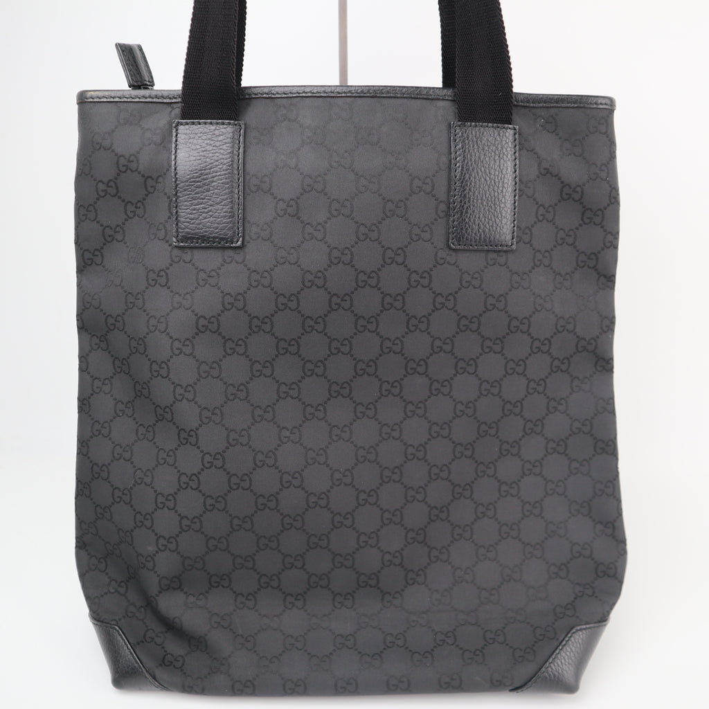 C2706 Gucci Tote Bag GG Denim Tote Bag Black | Pre-Owned Excellent Black Denim GG
