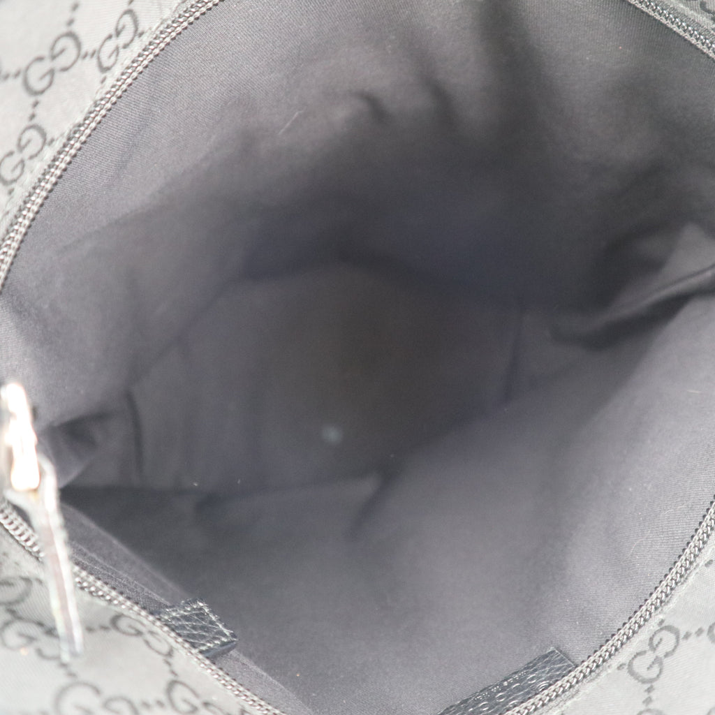 C2706 Gucci Tote Bag GG Denim Tote Bag Black | Pre-Owned Excellent Black Denim GG