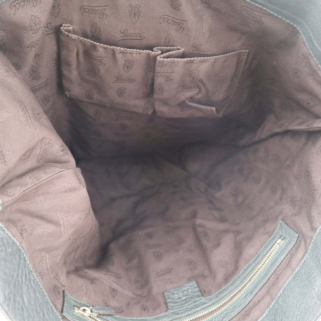 C2707 Gucci Tote Bag GG Canvas Charm Vertical Tote Bag | Pre-Owned Excellent Brown Canvas GG