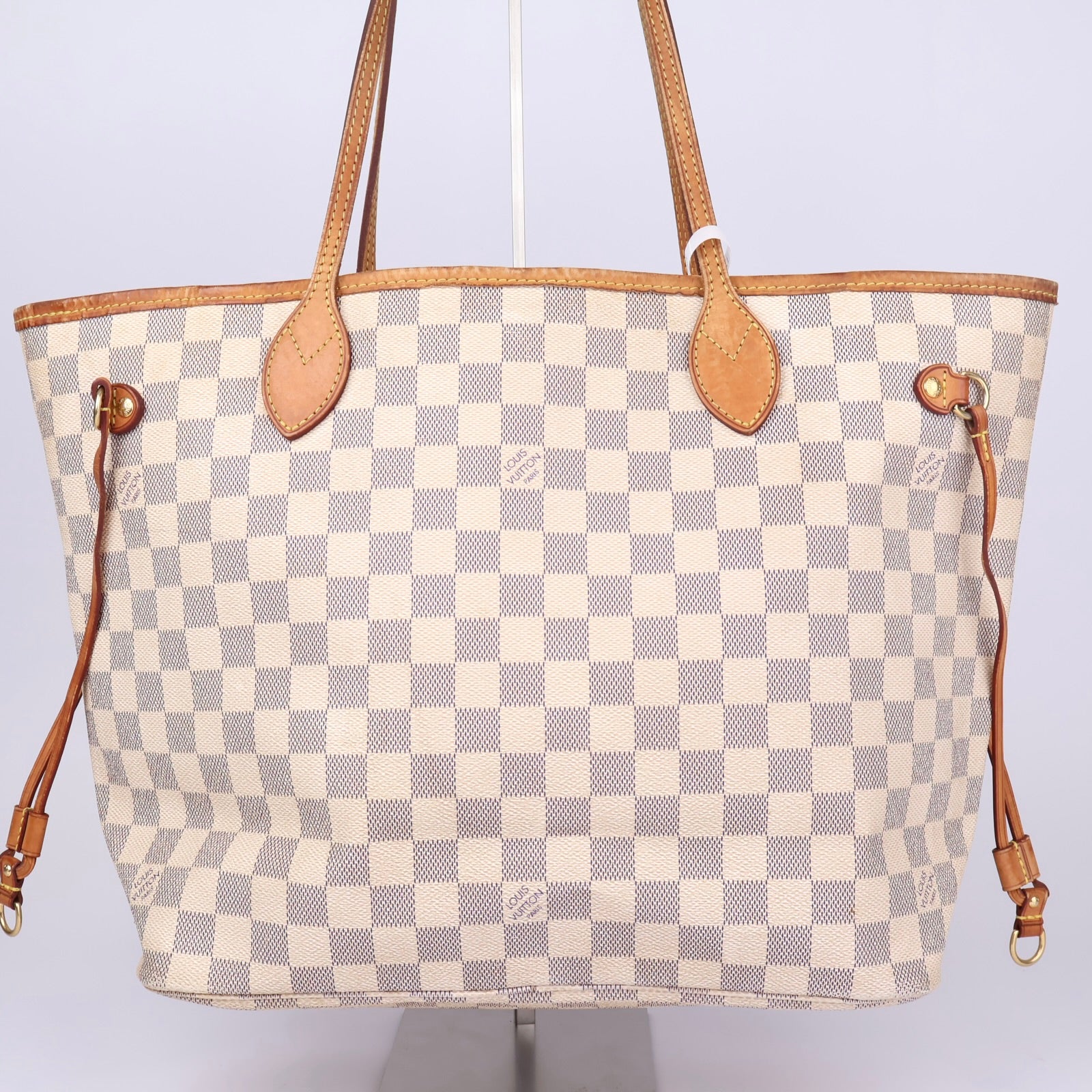 J1141 Louis Vuitton Damier Azur Neo Neverfull MM Bag- Pre Owned