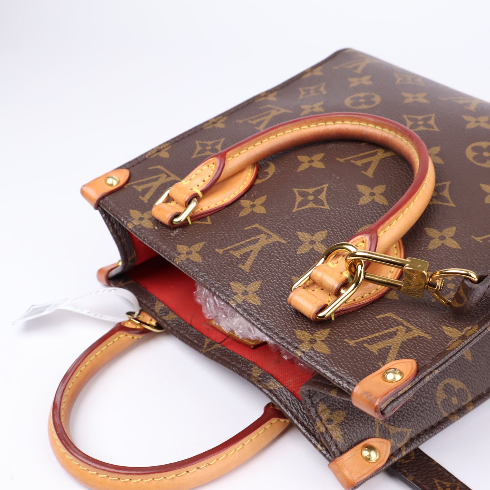 J1085 LOUIS VUITTON Sac Plat BB Monogram Shoulder Tote Bag- Pre Owned