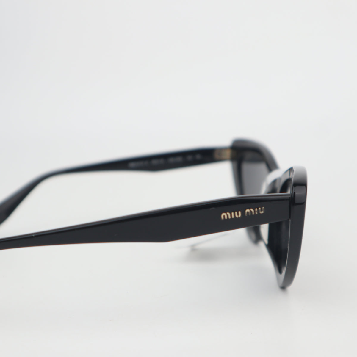 C2710 Miu Miu Sunglasses SMU01V Sunglasses-A Black | Pre-Owned Very Good Black Acetate / Metal