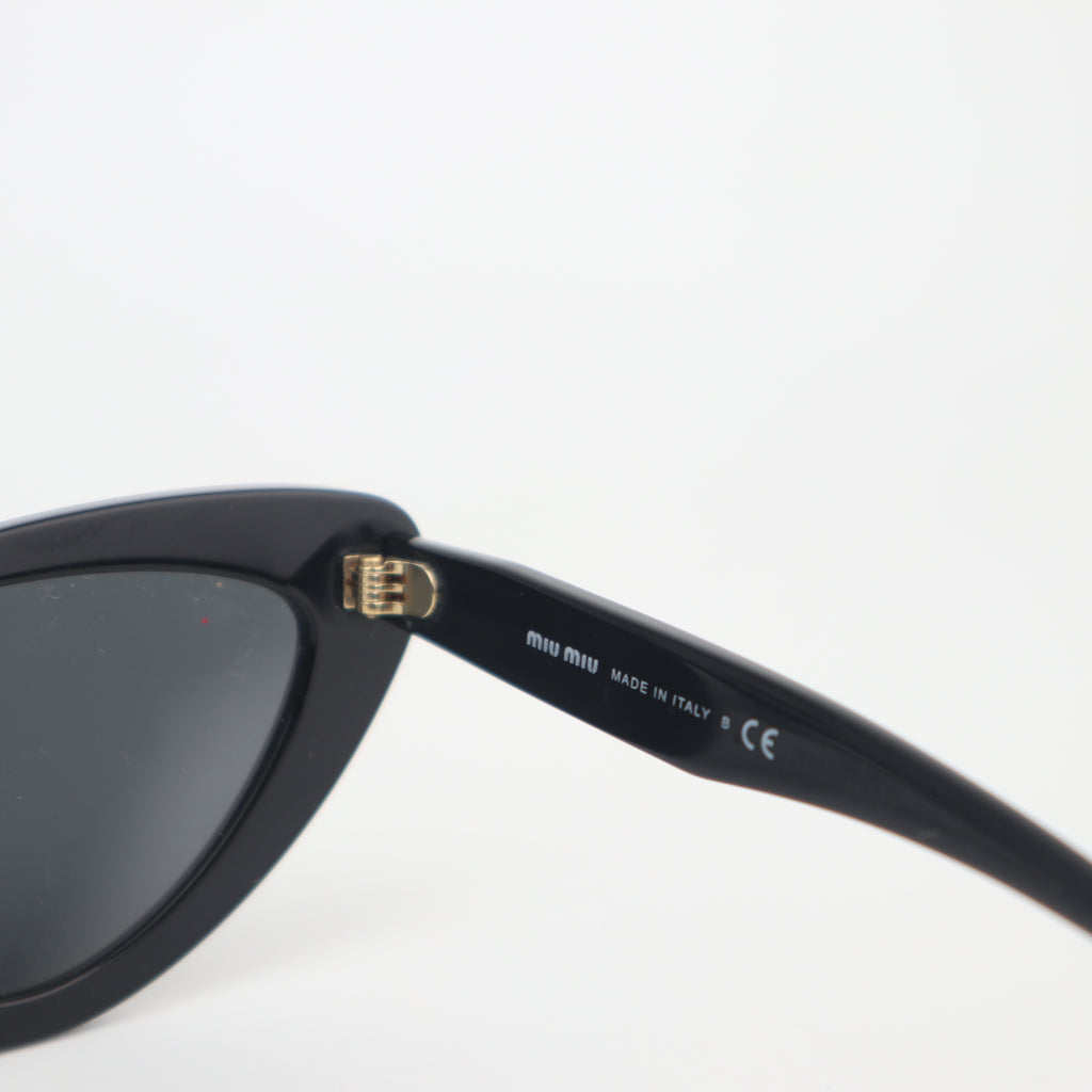 C2710 Miu Miu Sunglasses SMU01V Sunglasses-A Black | Pre-Owned Very Good Black Acetate / Metal