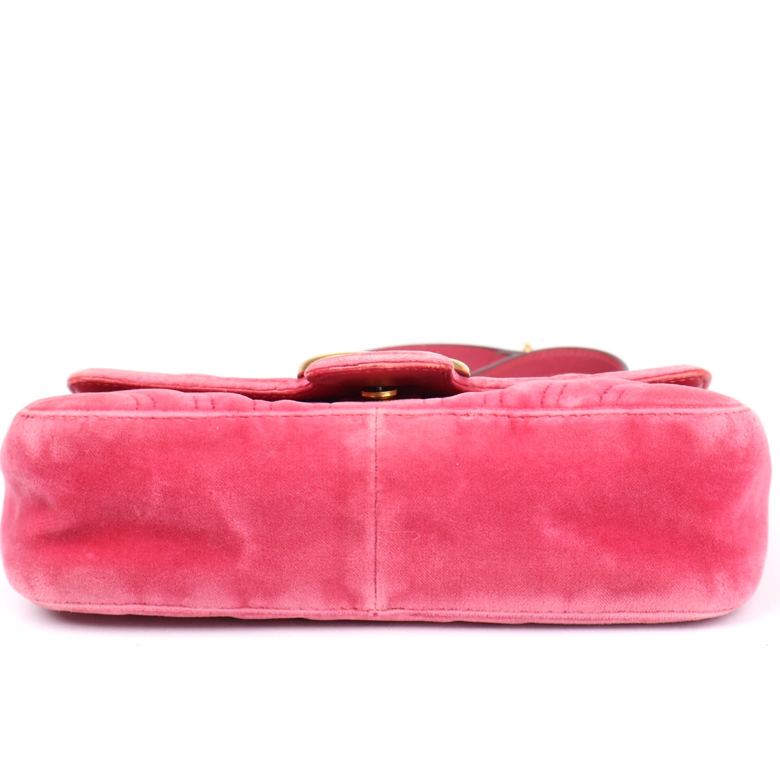 J1088 Gucci Velvet Matelasse Mini GG Marmont Shoulder Bag- Pre Owned