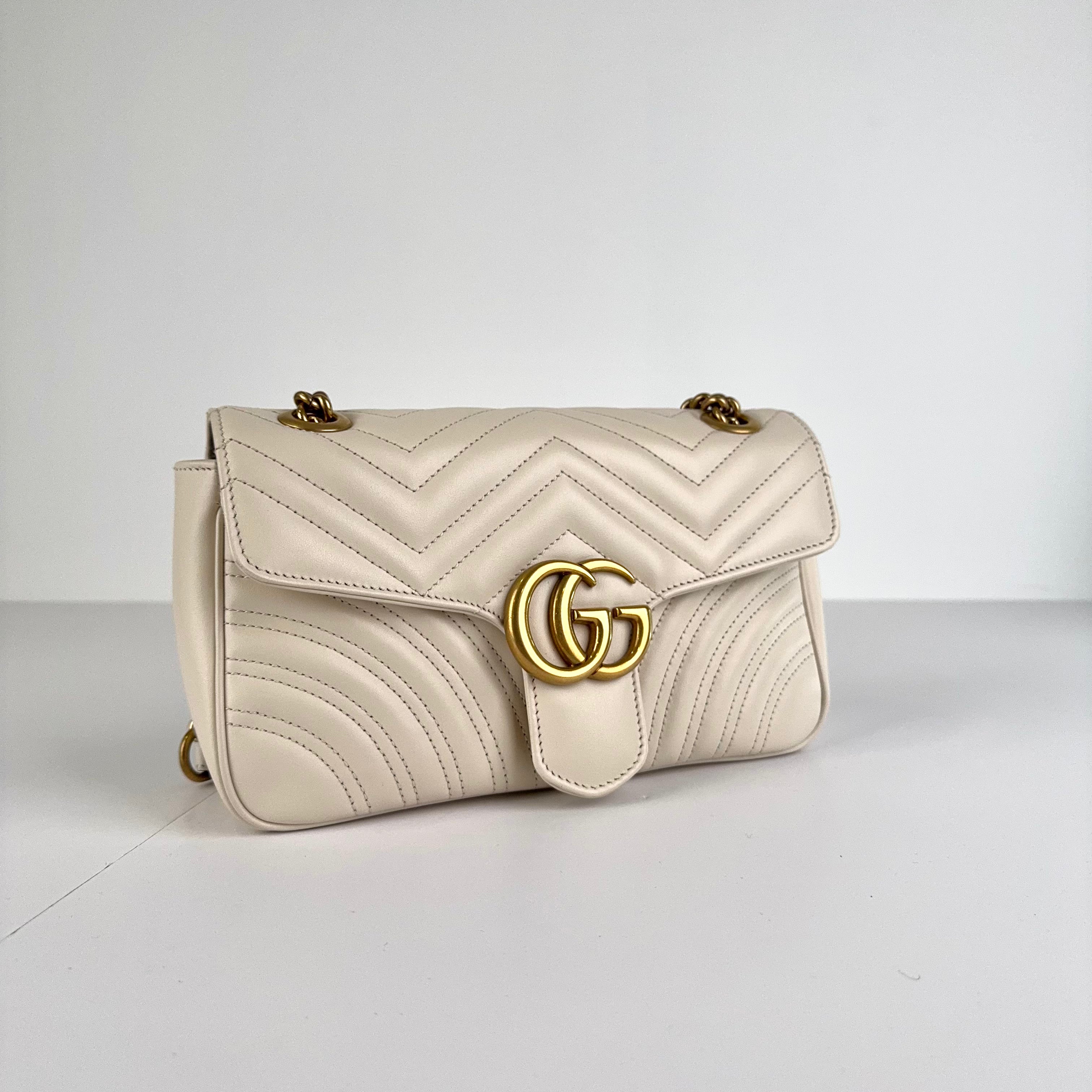 PRE OWNED-GG Marmont medium shoulder bag