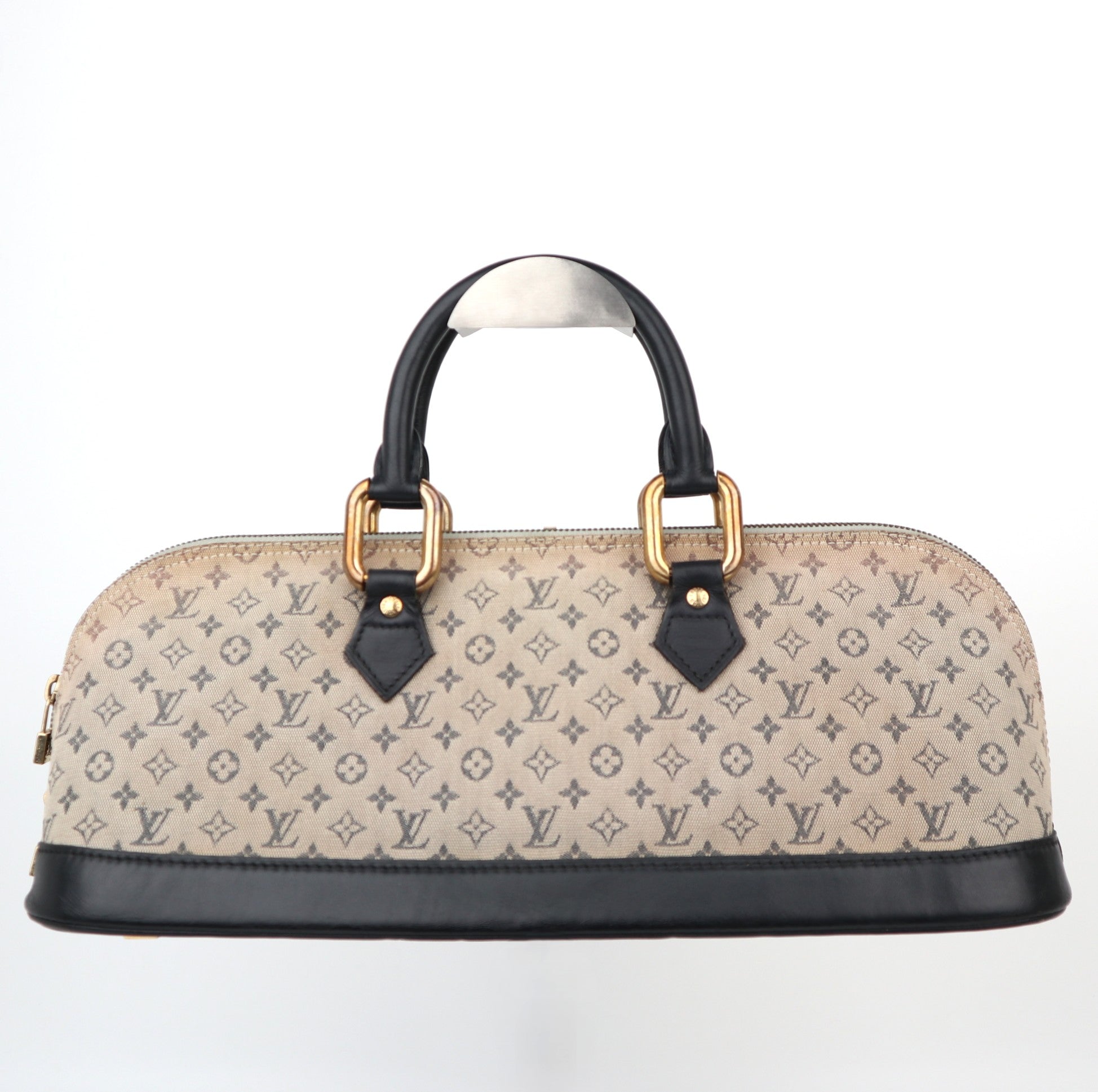 C1225 Louis Vuitton Blue Monogram Mini Lin Horizontal Alma Bag