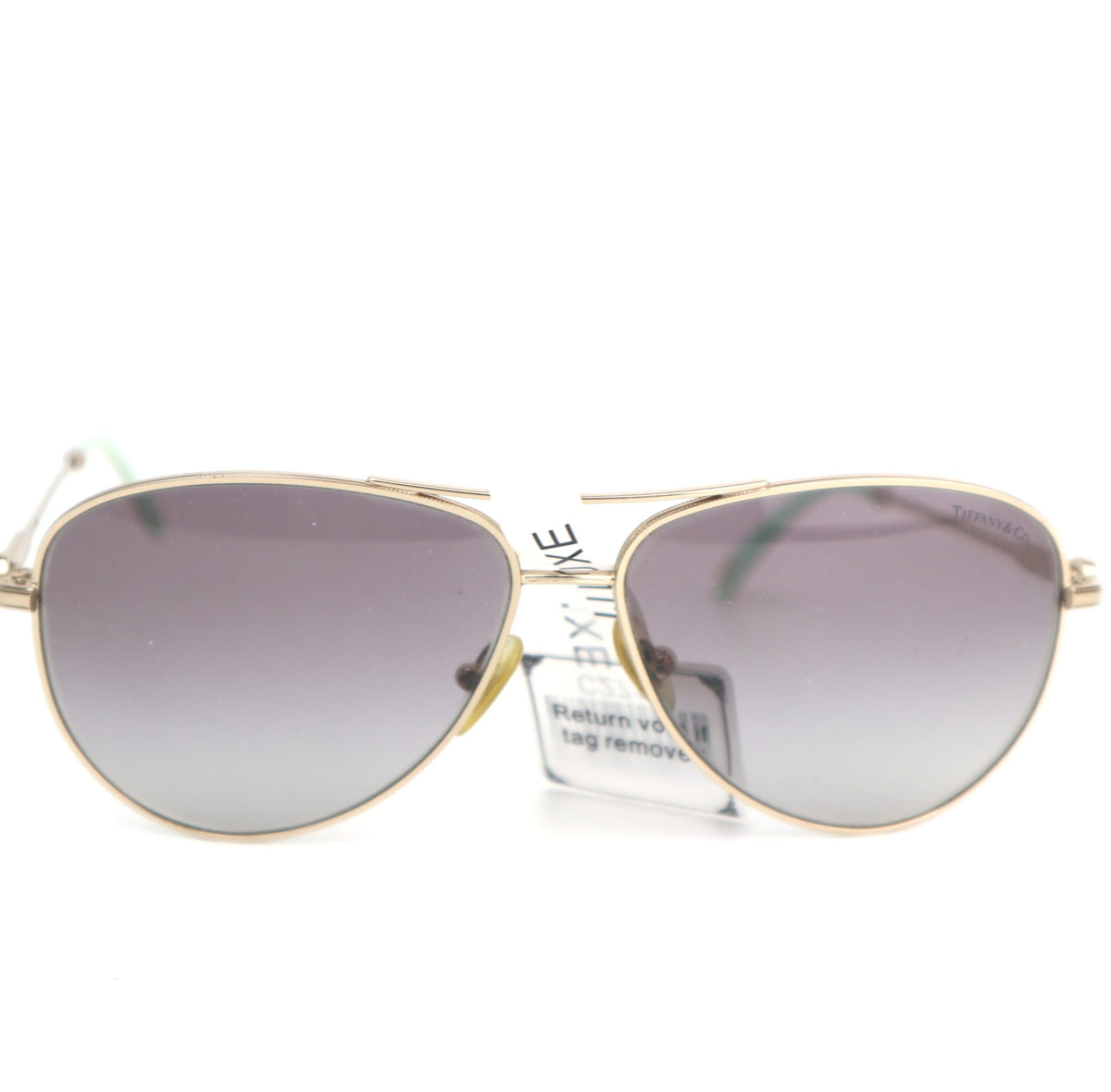 C2713 Tiffany & Co. Sunglasses TF3043 Pale Gold-Blue Sunglasses | Pre-Owned Very Good Pale Gold / Blue Acetate / Metal