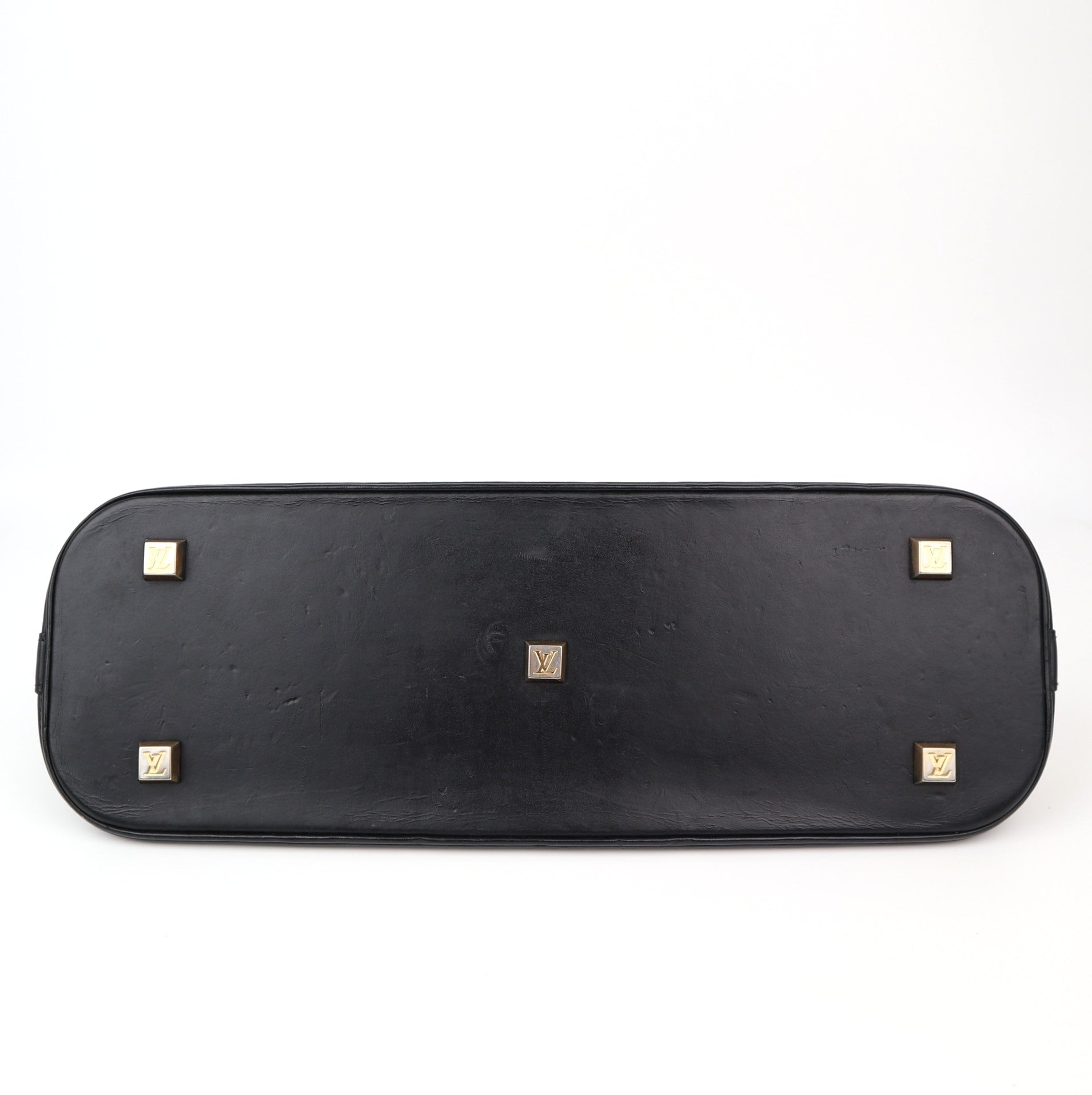 C1225 Louis Vuitton Blue Monogram Mini Lin Horizontal Alma Bag