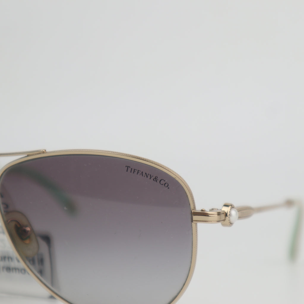 C2713 Tiffany & Co. Sunglasses TF3043 Pale Gold-Blue Sunglasses | Pre-Owned Very Good Pale Gold / Blue Acetate / Metal