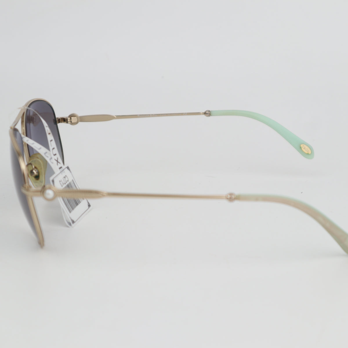 C2713 Tiffany & Co. Sunglasses TF3043 Pale Gold-Blue Sunglasses | Pre-Owned Very Good Pale Gold / Blue Acetate / Metal