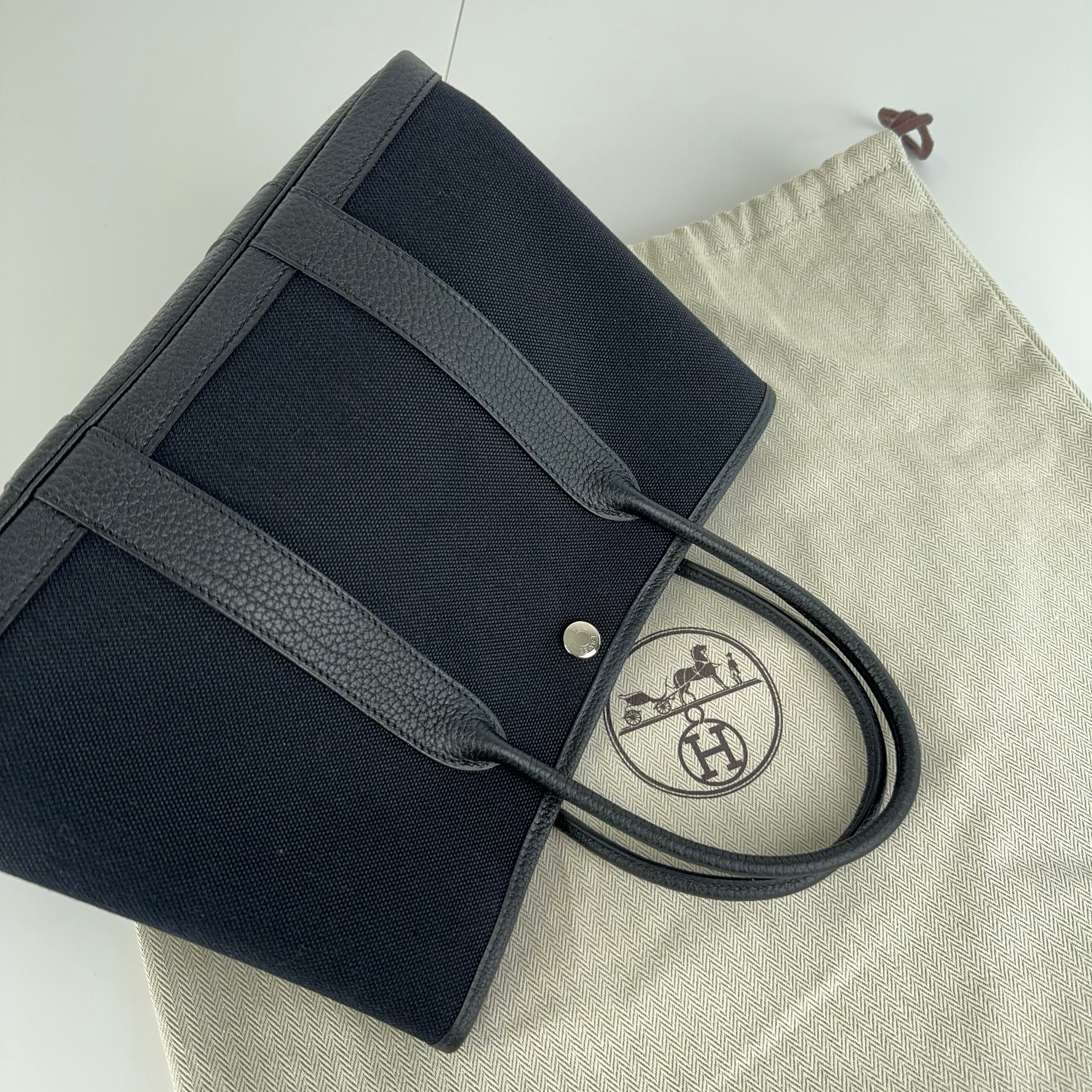PRE OWNED-Hermès Garden party cloth tote