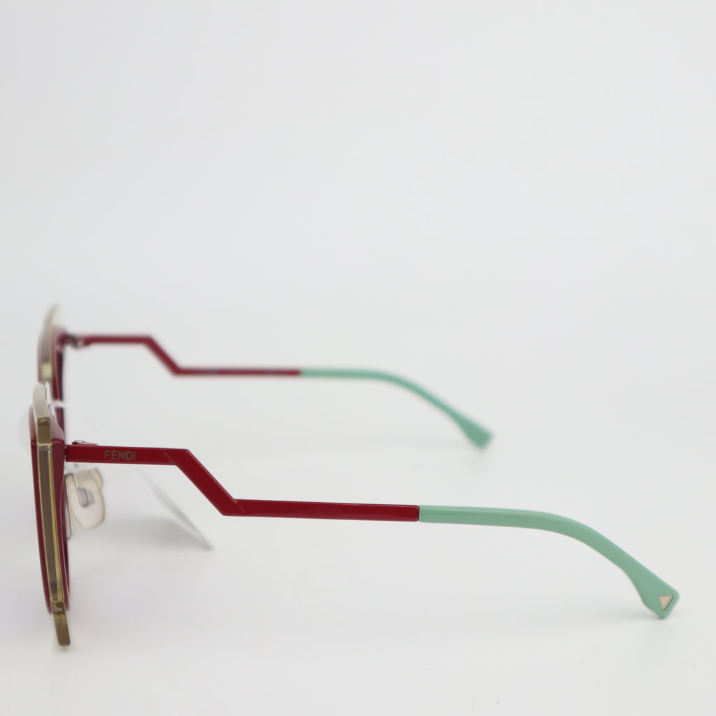 C2715 Fendi Sunglasses Sunglasses Red | Pre-Owned Very Good Red Acetate / Metal