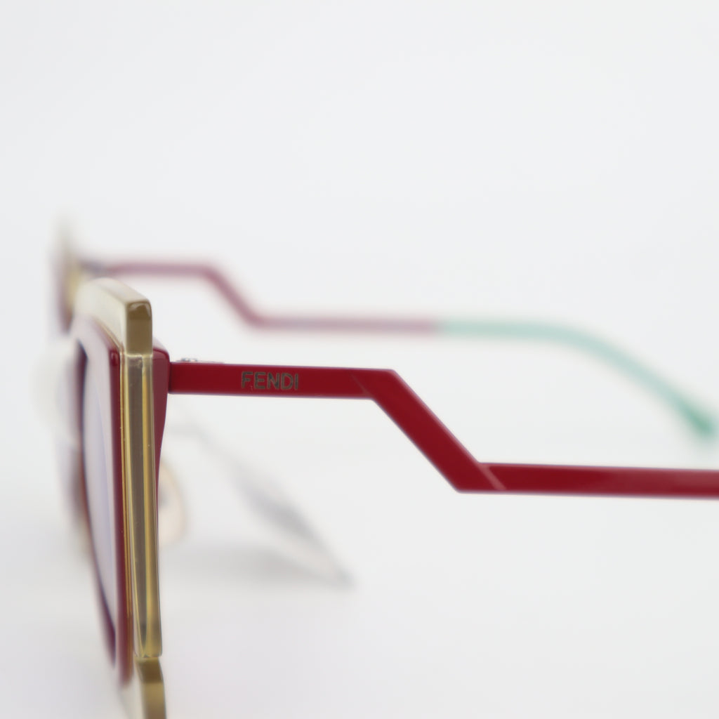 C2715 Fendi Sunglasses Sunglasses Red | Pre-Owned Very Good Red Acetate / Metal