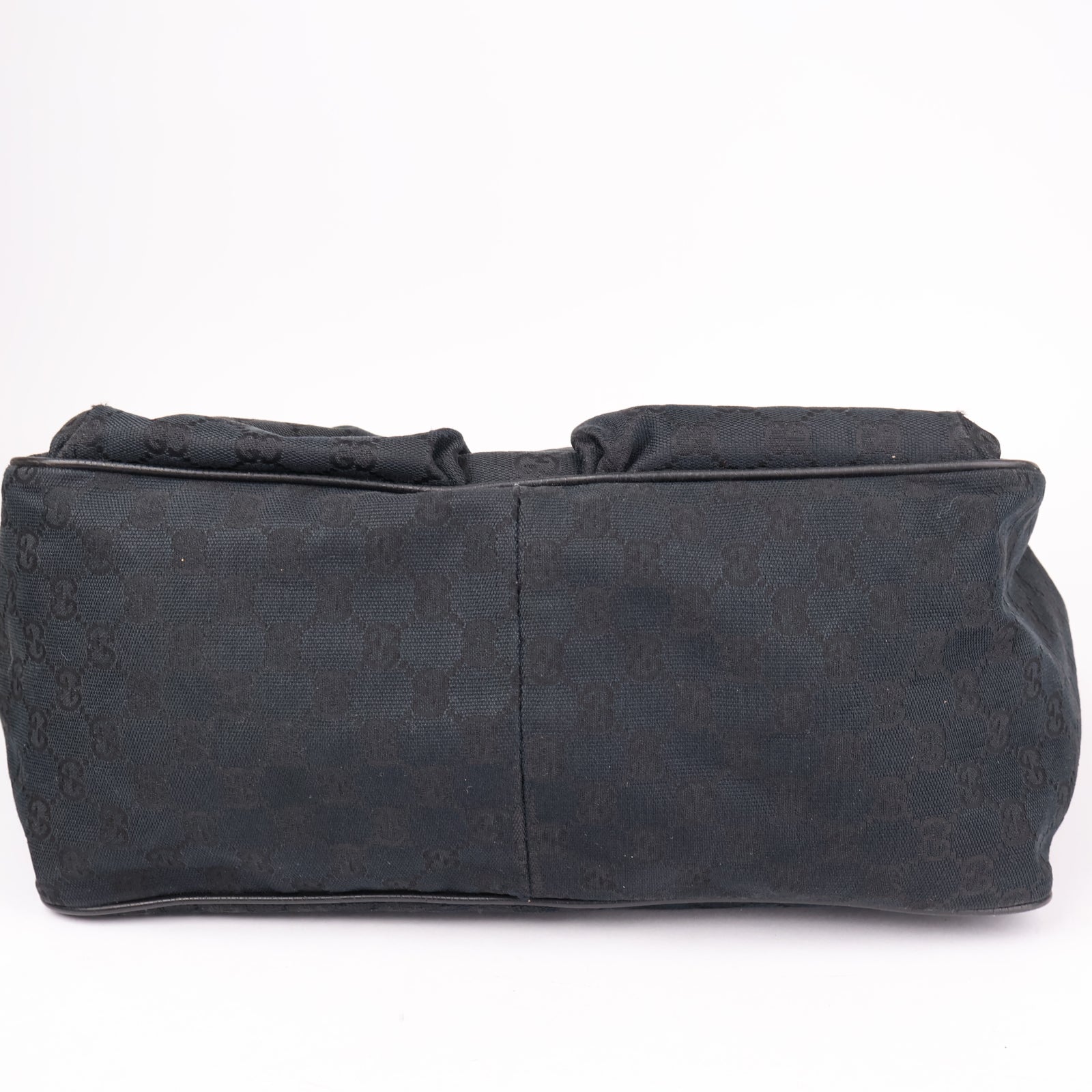 J1081 GUCCI GG Canvas Web Sherry Line Hand Bag- Pre Owned