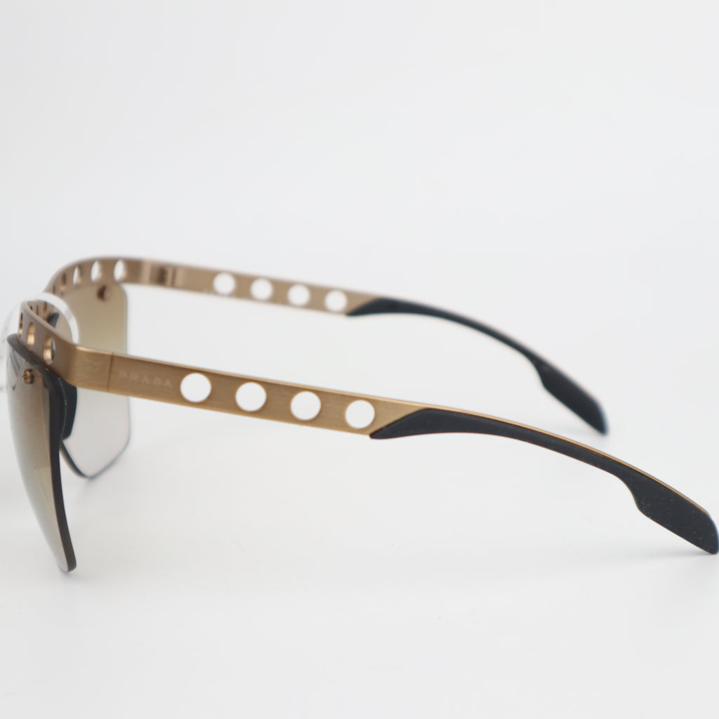C2719 Prada Sunglasses Metal Perforated Sunglasses SPR 53R | Pre-Owned Very Good Metal