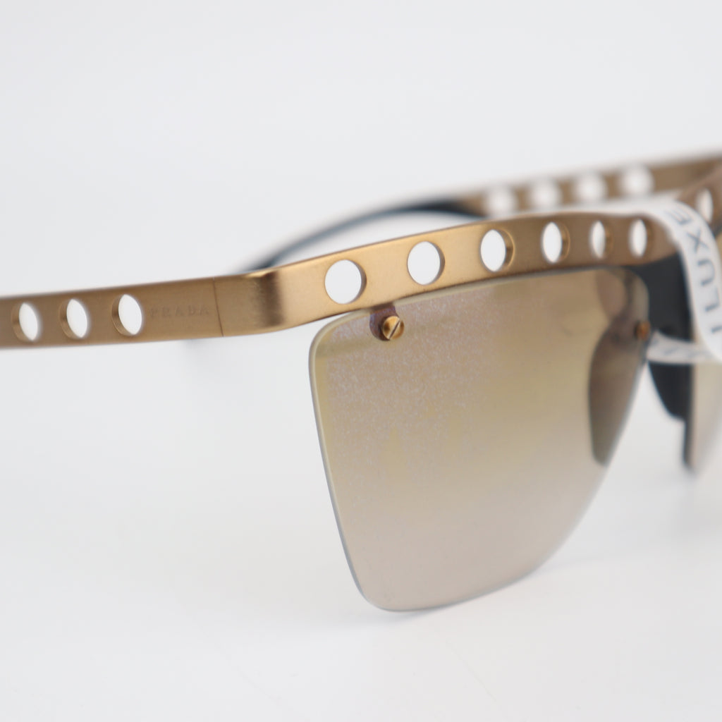 C2719 Prada Sunglasses Metal Perforated Sunglasses SPR 53R | Pre-Owned Very Good Metal