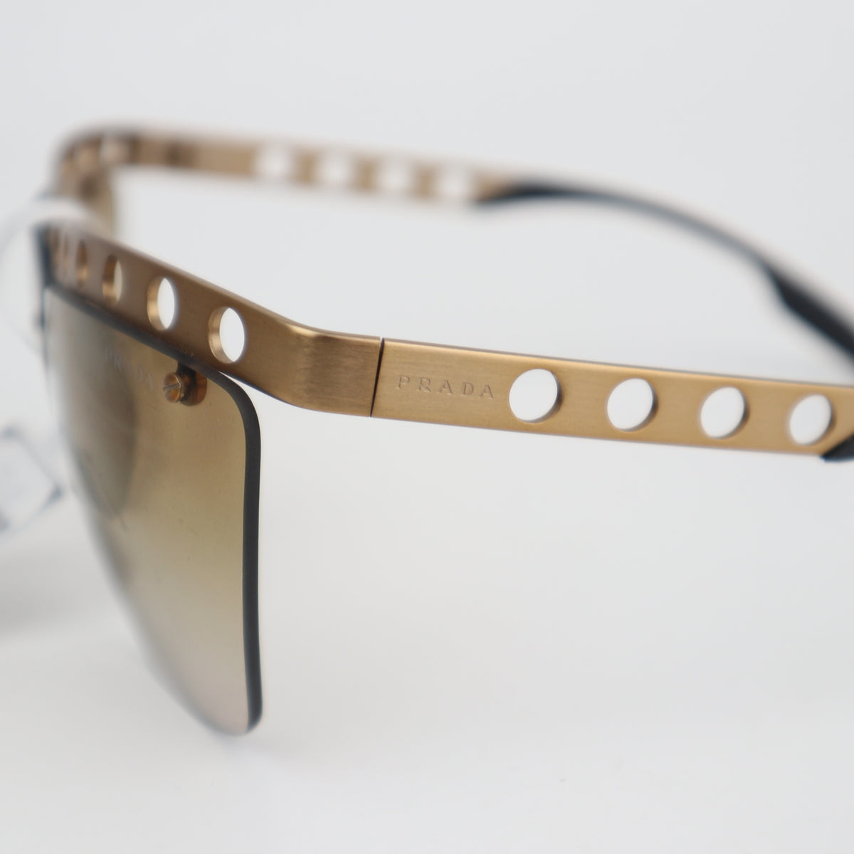 C2719 Prada Sunglasses Metal Perforated Sunglasses SPR 53R | Pre-Owned Very Good Metal