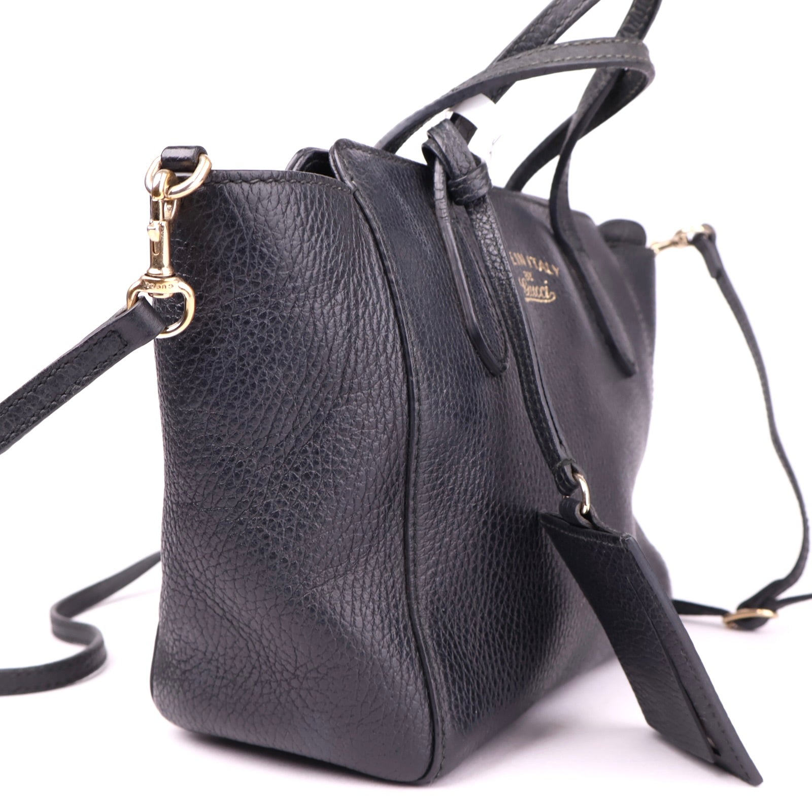 J1003 Gucci Mini Leather Swing Satchel- Pre Owned