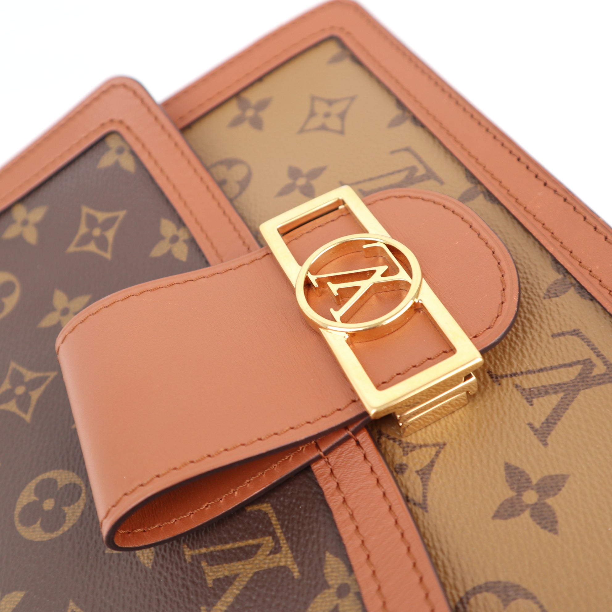 C1233 Louis Vuitton Dauphine Reverse Monogram Canvas MM shoulder bag- Pre Owned