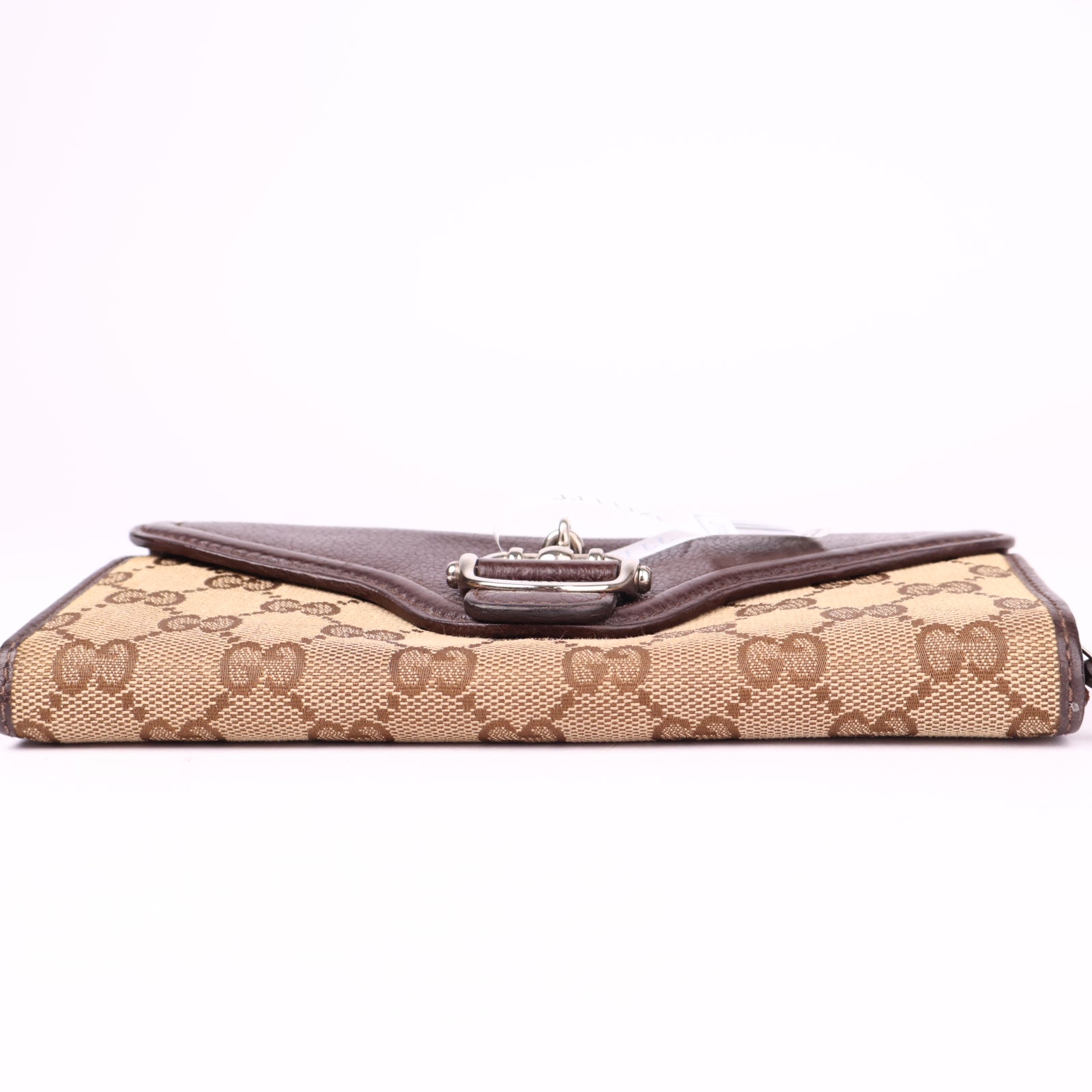 J1161 Gucci GG Supreme Monogram Bi-Fold Wallet- Pre Owned